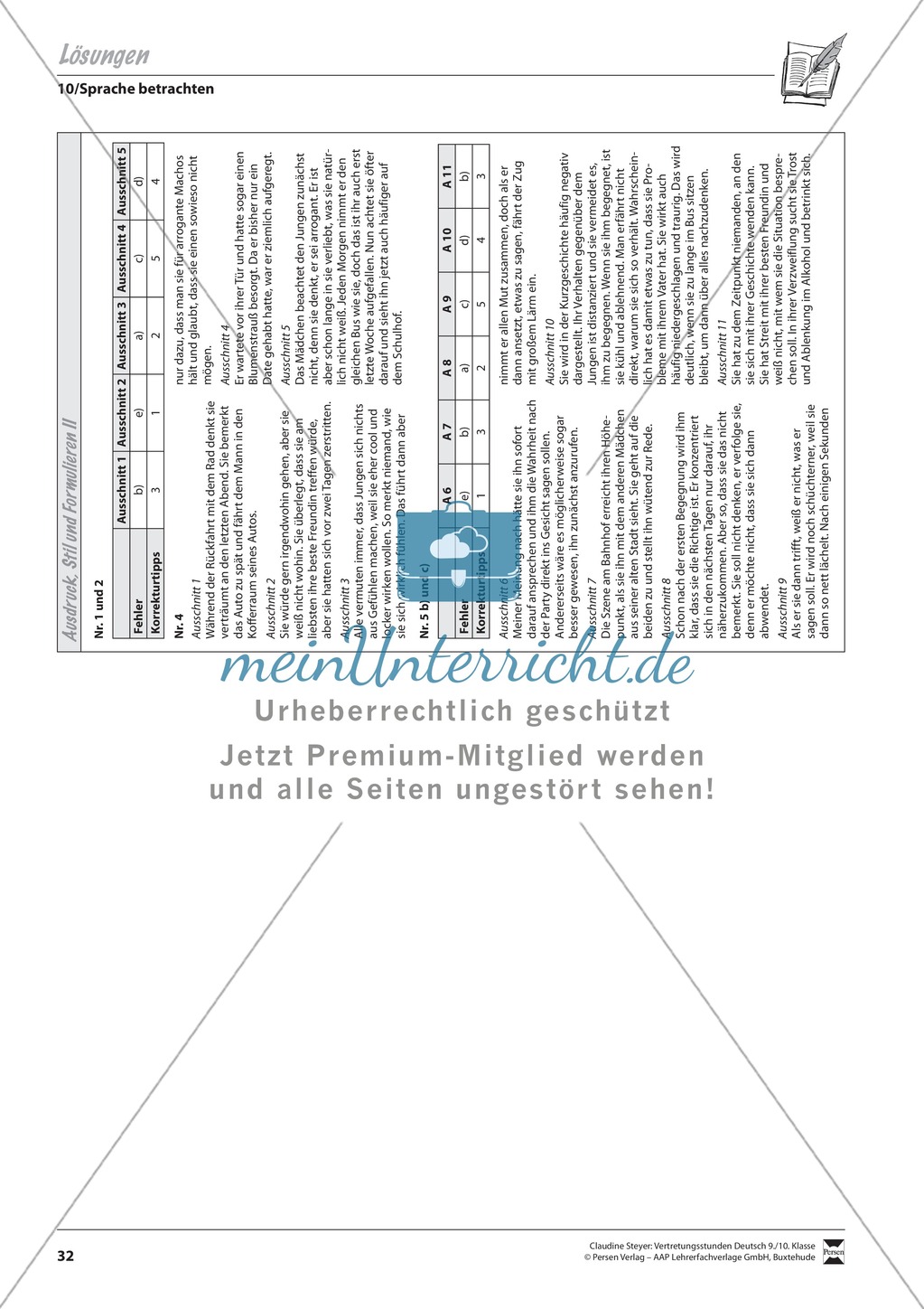 Übungen zum schriftlichen Ausdruck und zum Formulieren Preview 2
