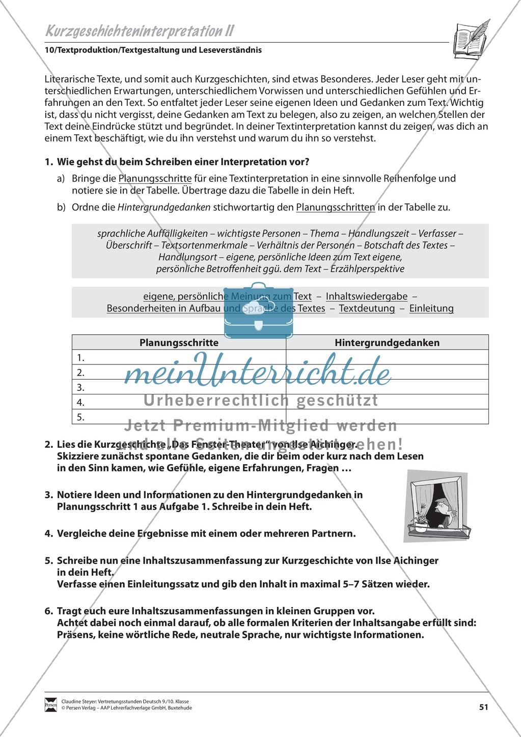 Grundlagen und Überblickswissen zur Interpretation einer Kurzgeschichte, binnendifferenziert Preview 4
