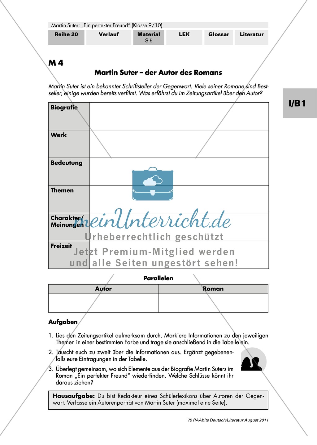 Martin Suter "Ein perfekter Freund": Überblick über die Reihe + autobiographischer Züge Preview 4