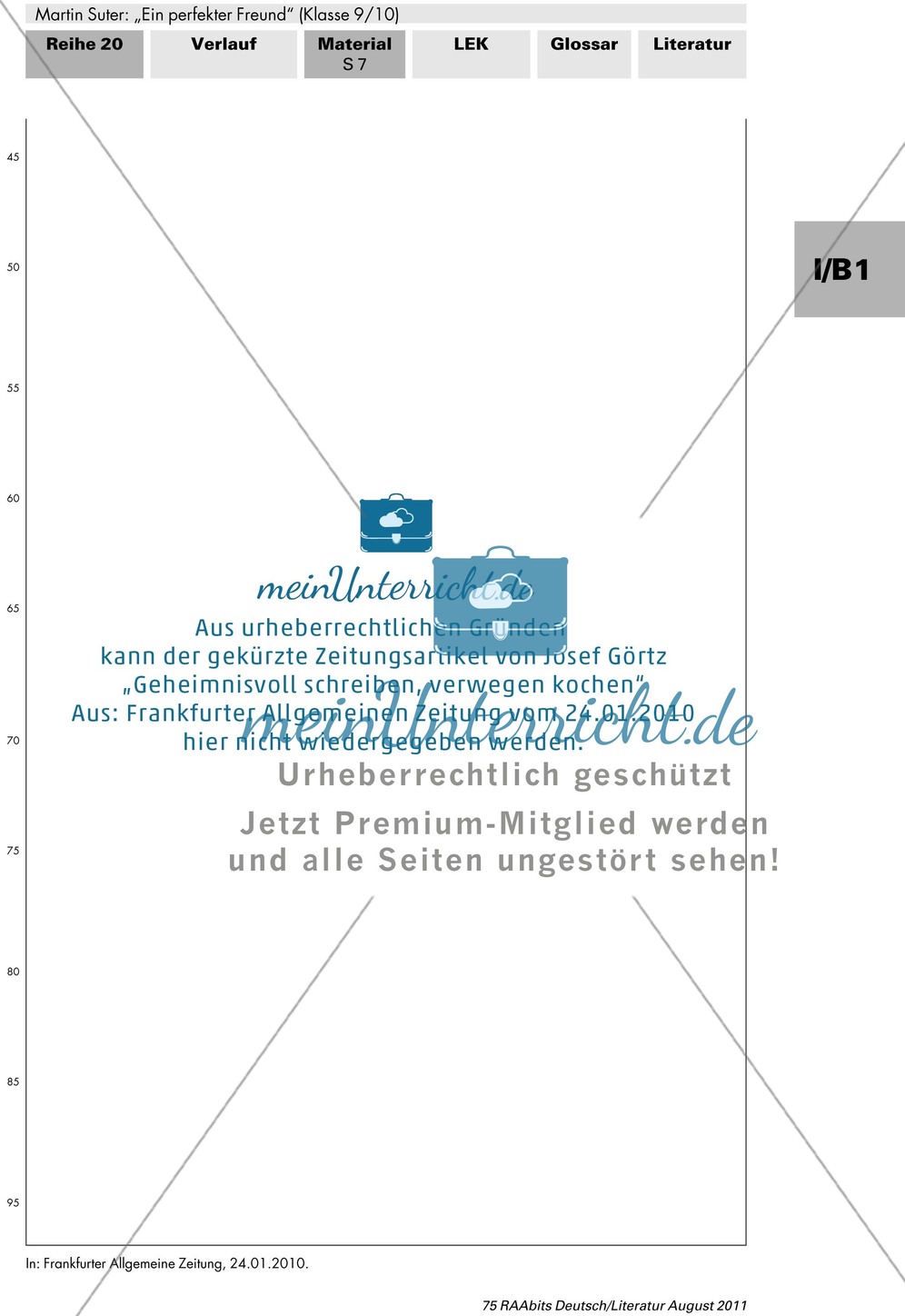 Martin Suter "Ein perfekter Freund": Überblick über die Reihe + autobiographischer Züge Preview 6