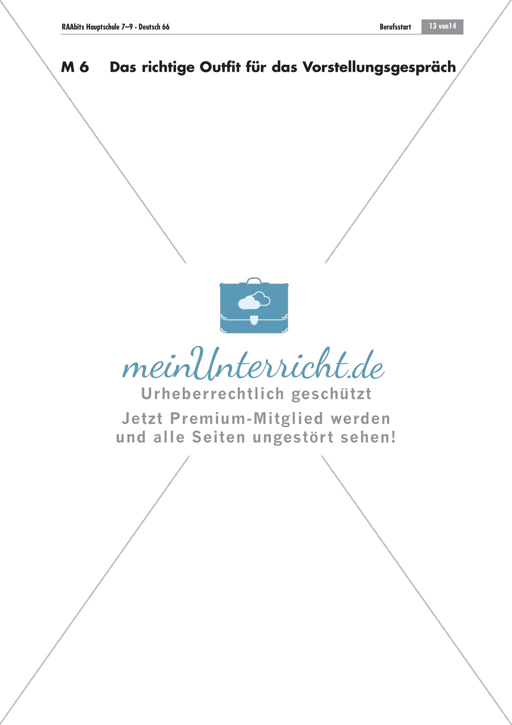 Berufsvorbereitung: Bewerbungstraining Preview 13