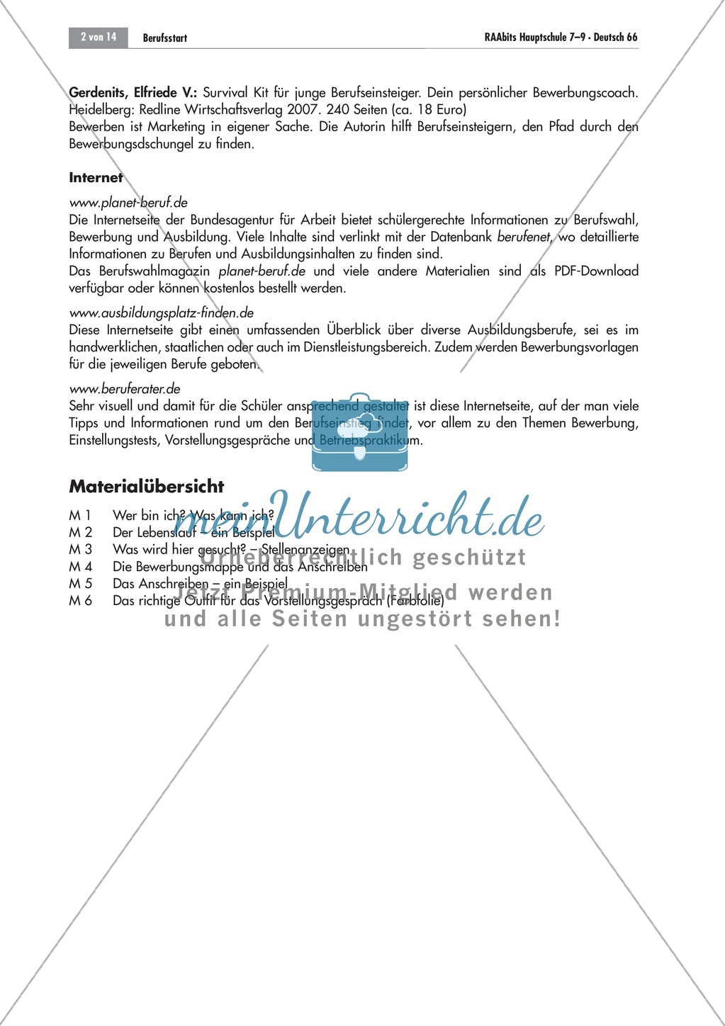 Berufsvorbereitung: Bewerbungstraining Preview 2