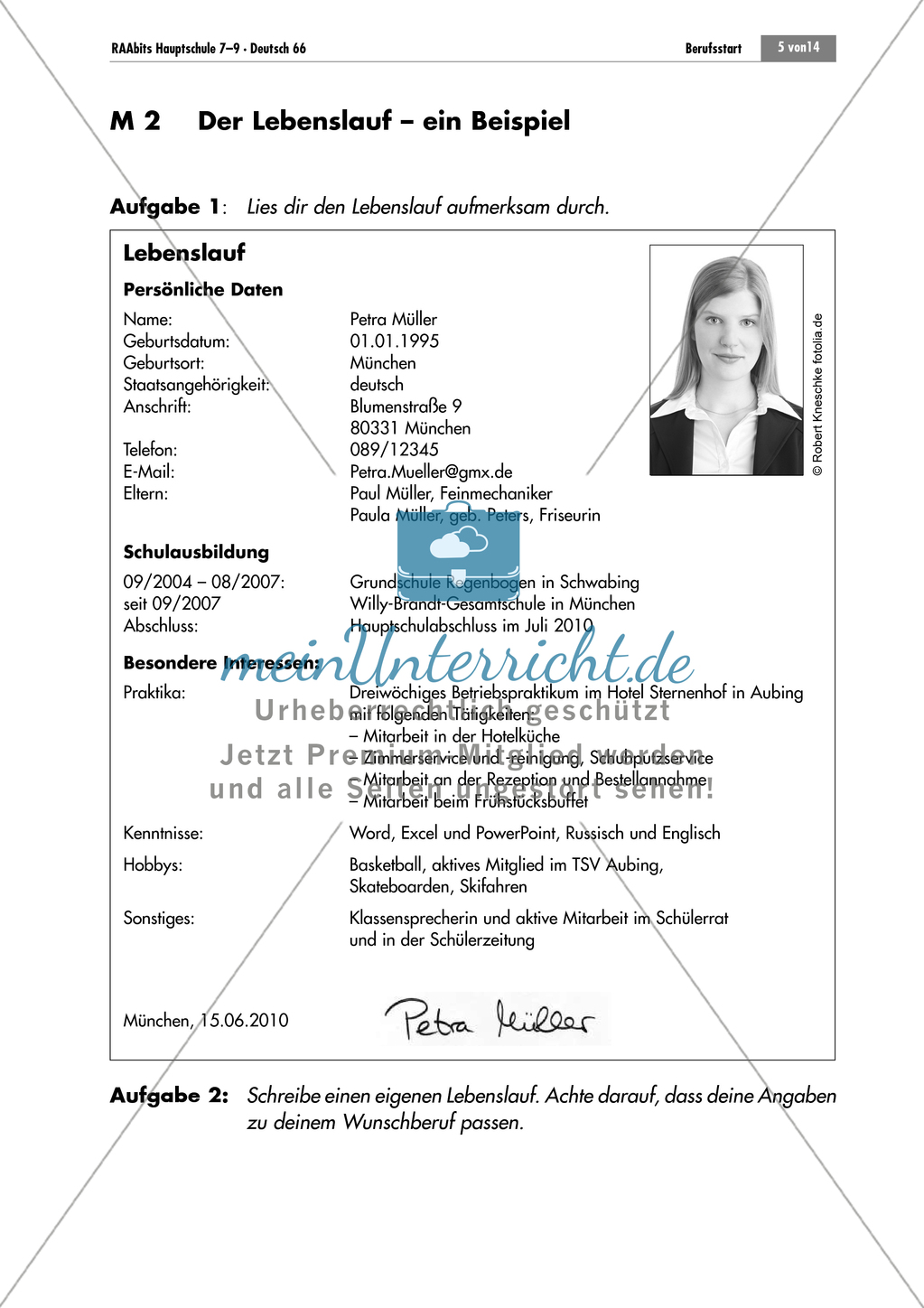 Berufsvorbereitung: Bewerbungstraining Preview 5