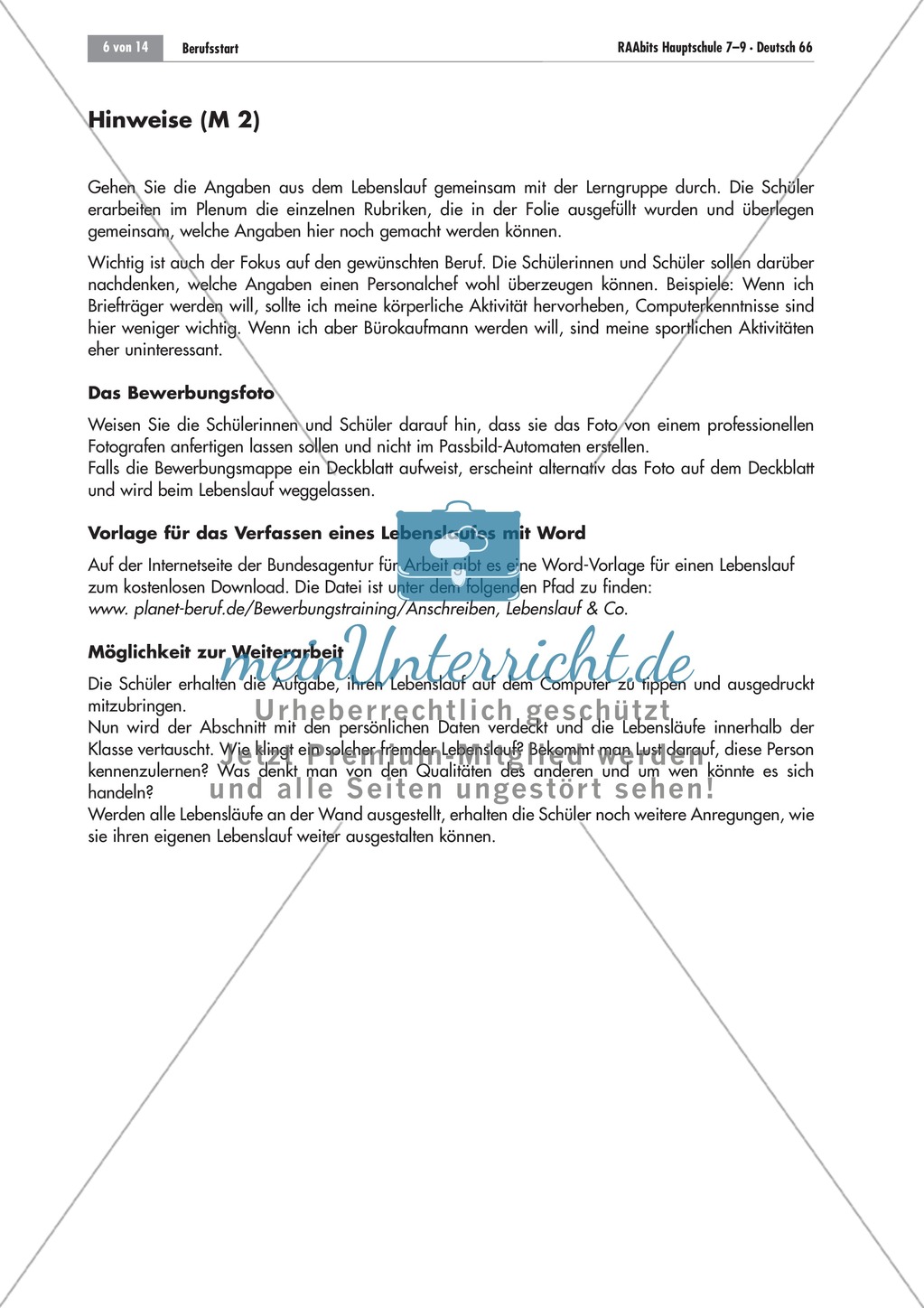 Berufsvorbereitung: Bewerbungstraining Preview 6