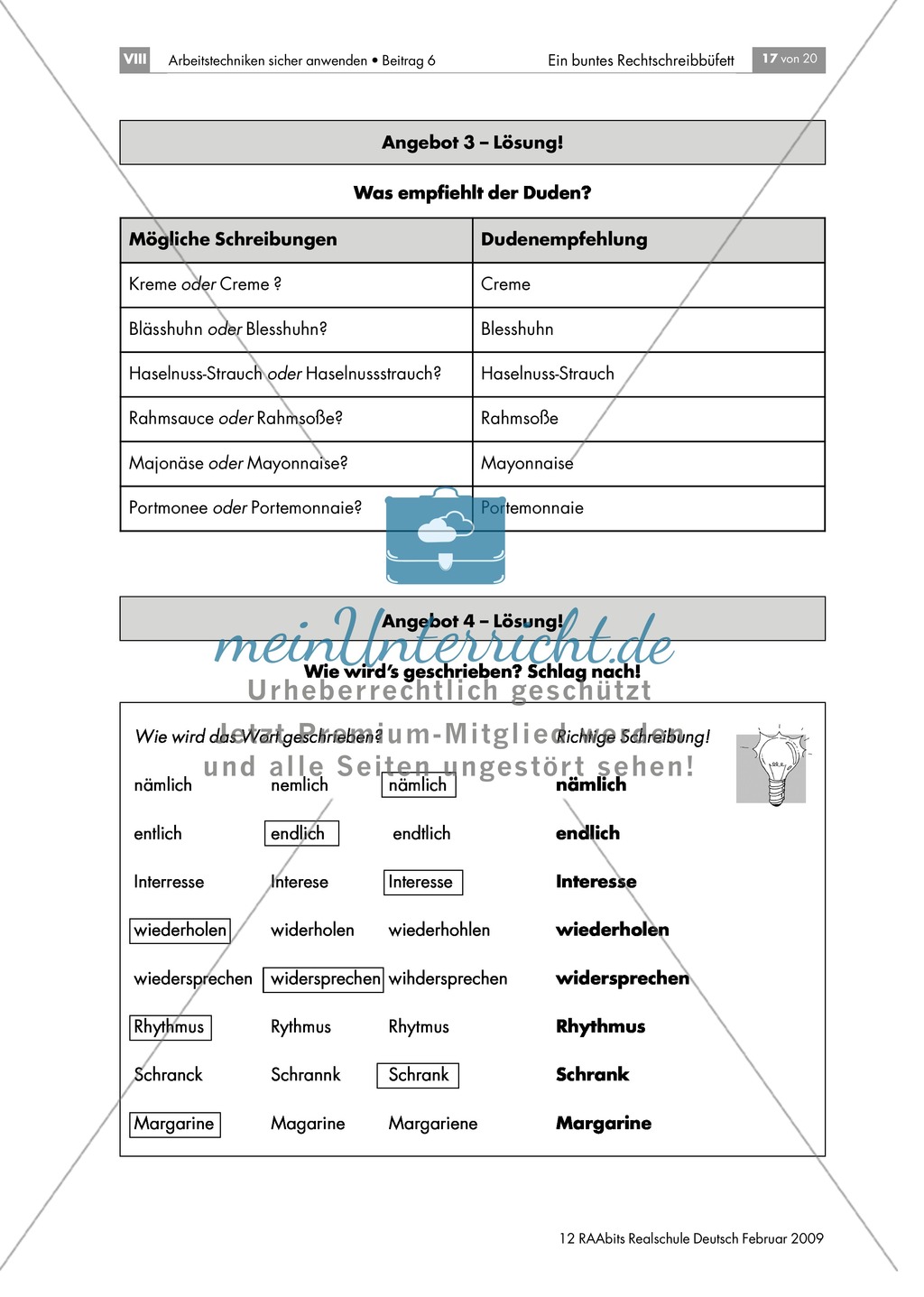 Lerntheke zur Arbeit mit dem Wörterbuch: Wörter nachschlagen Preview 2