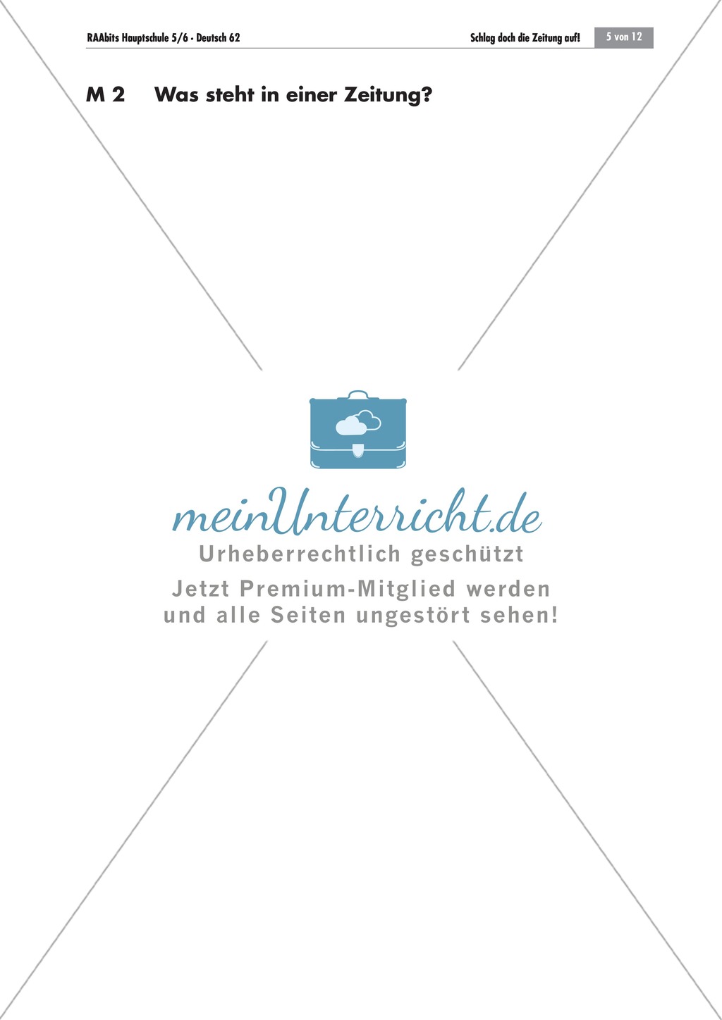 Die Zeitung als Informationsmedium: Struktur + Inhalt + Verfassen von Zeitungsartikeln Preview 3