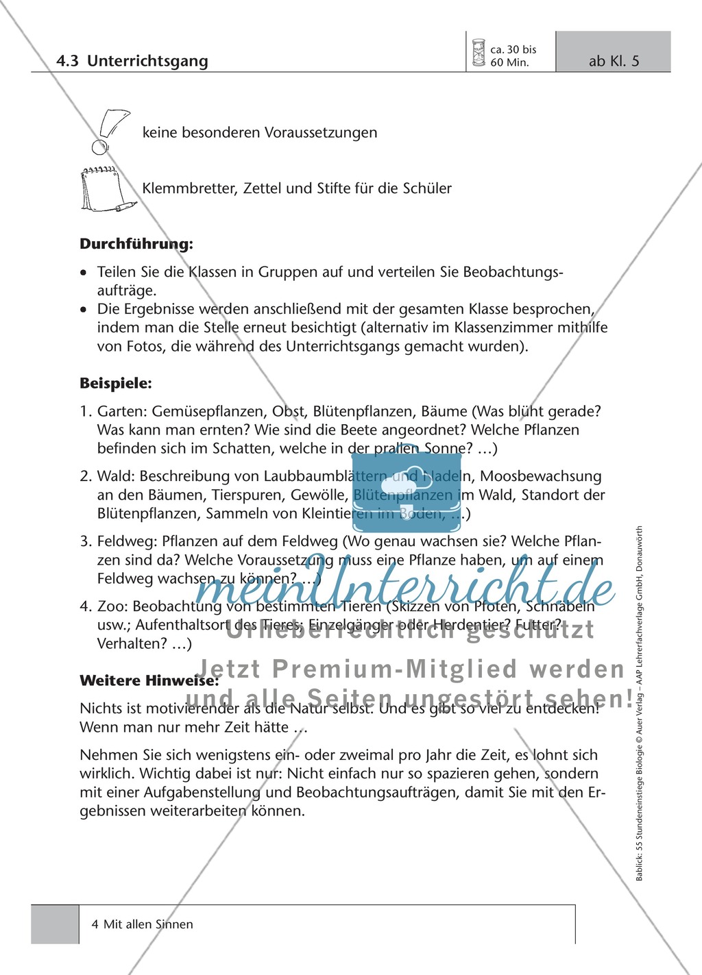 Einstieg mit Beobachtungsaufträgen Preview 1