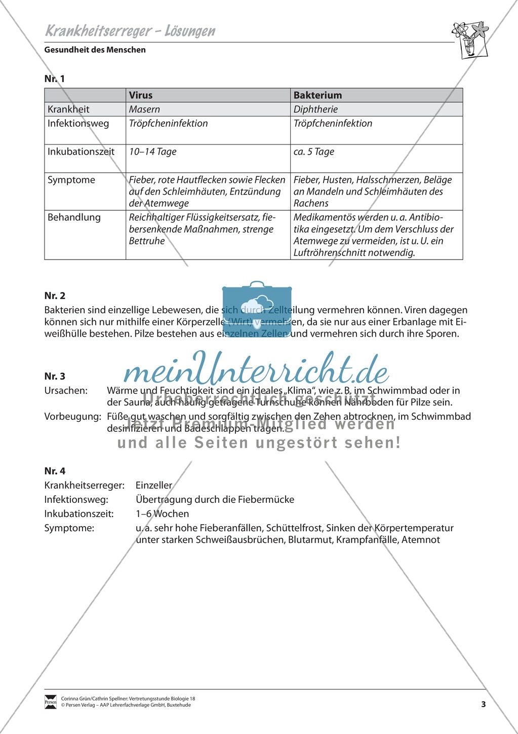 Krankheitserreger (Virus und Bakterium) Preview 3