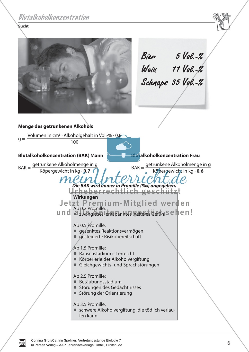 Die Blutalkoholkonzentration Preview 1