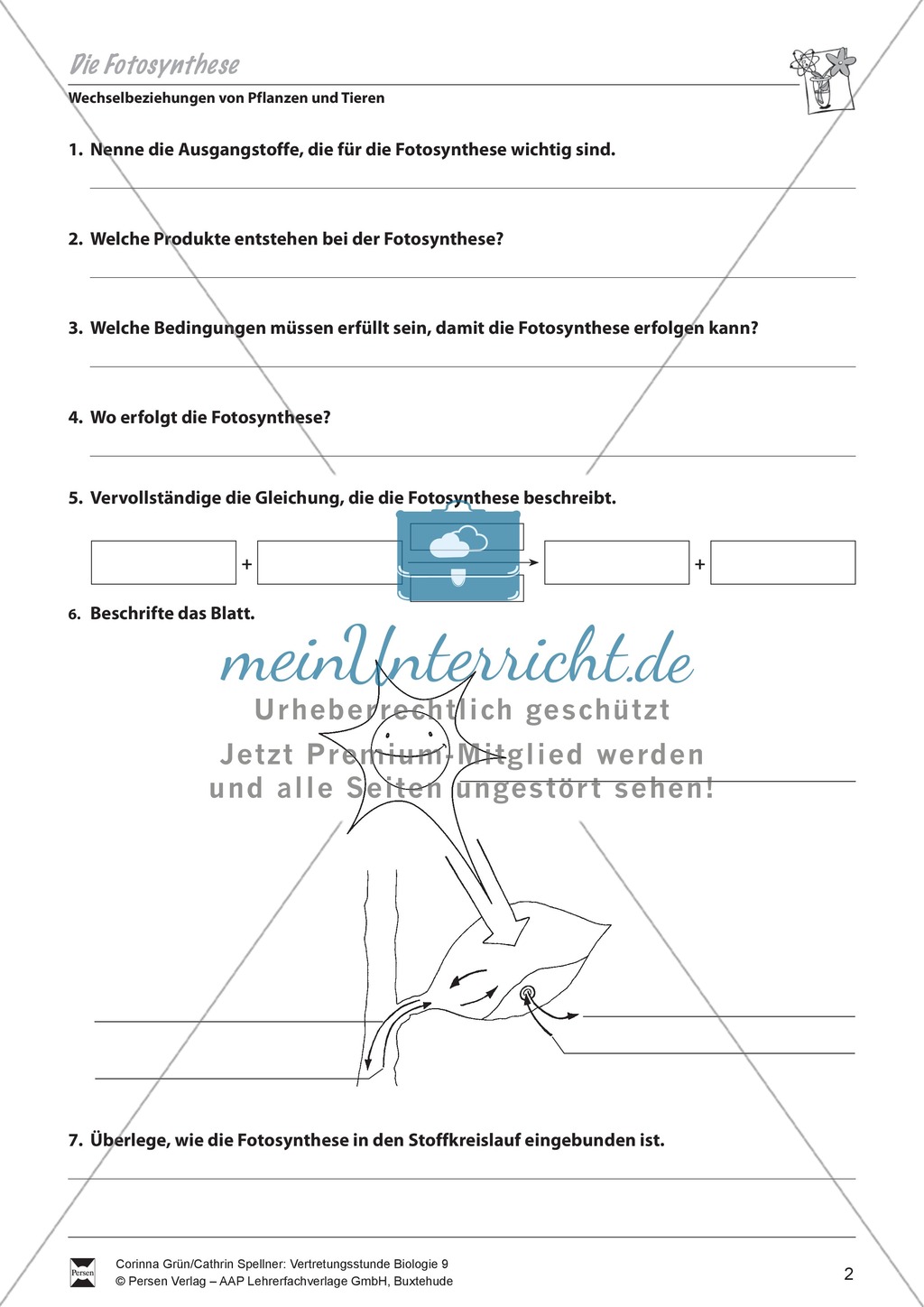 Die Fotosynthese Preview 2