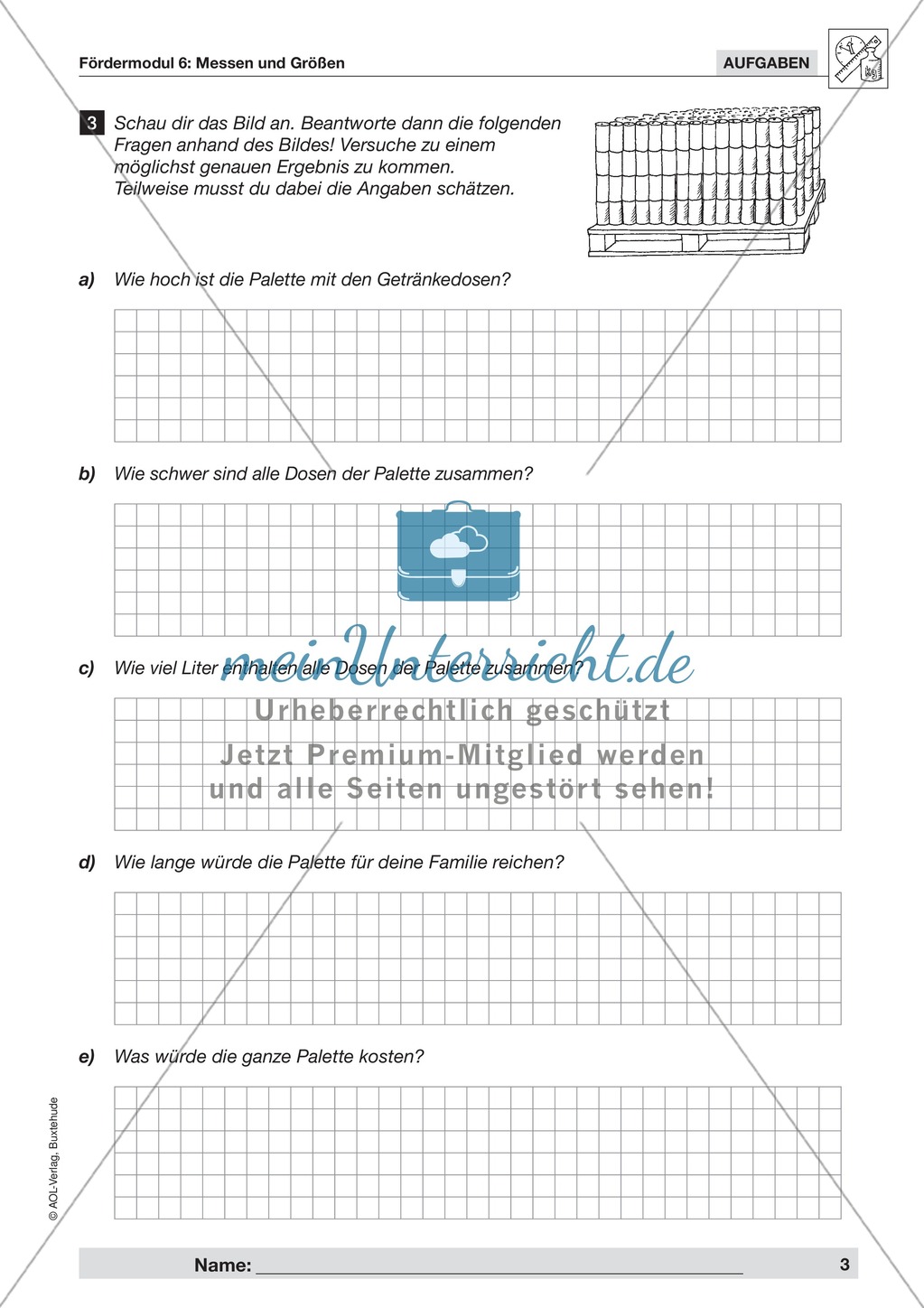 Textaufgaben zur Messung verschiedener Größen- und Maßangaben Preview 2