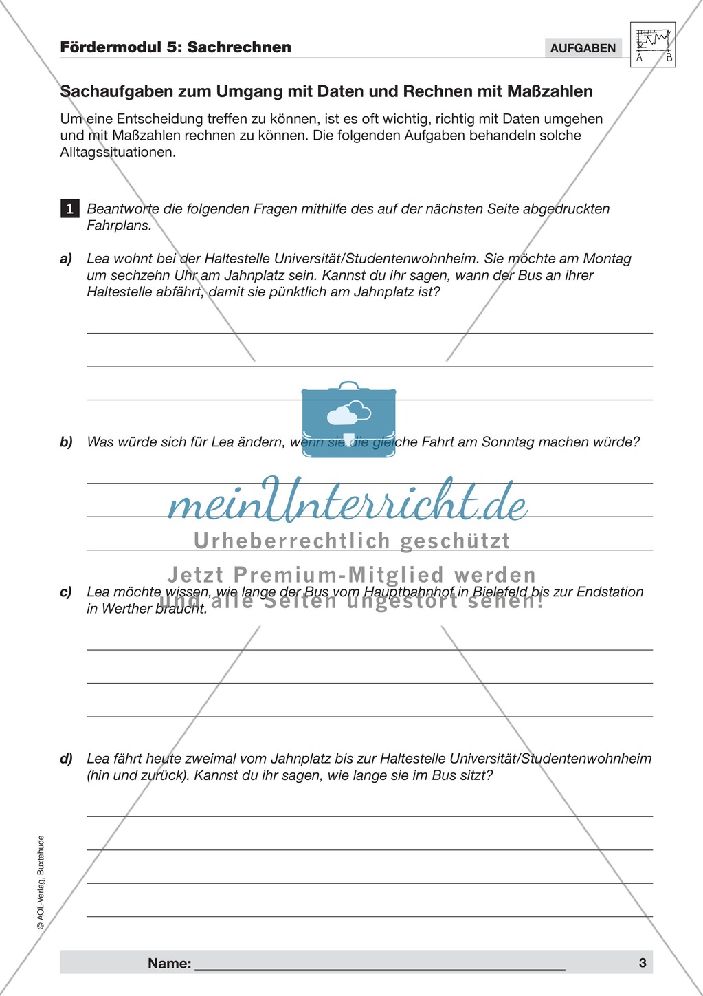 Strategien zur Informationsentnahme bei Sachaufgaben und einfache kombinatorische Übungsaufgaben Preview 1