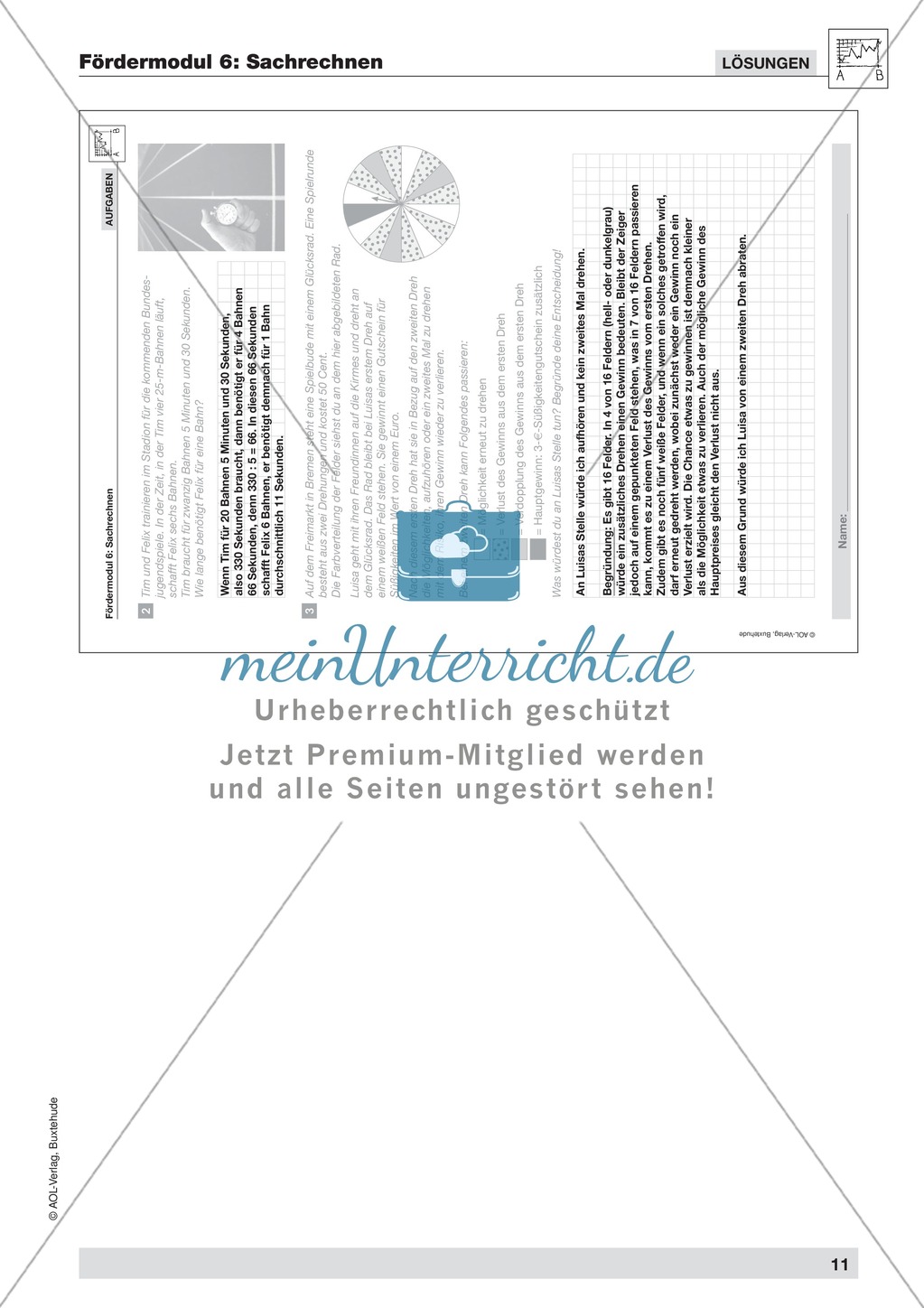 Strategien zur Informationsentnahme bei Sachaufgaben und einfache kombinatorische Übungsaufgaben Preview 9