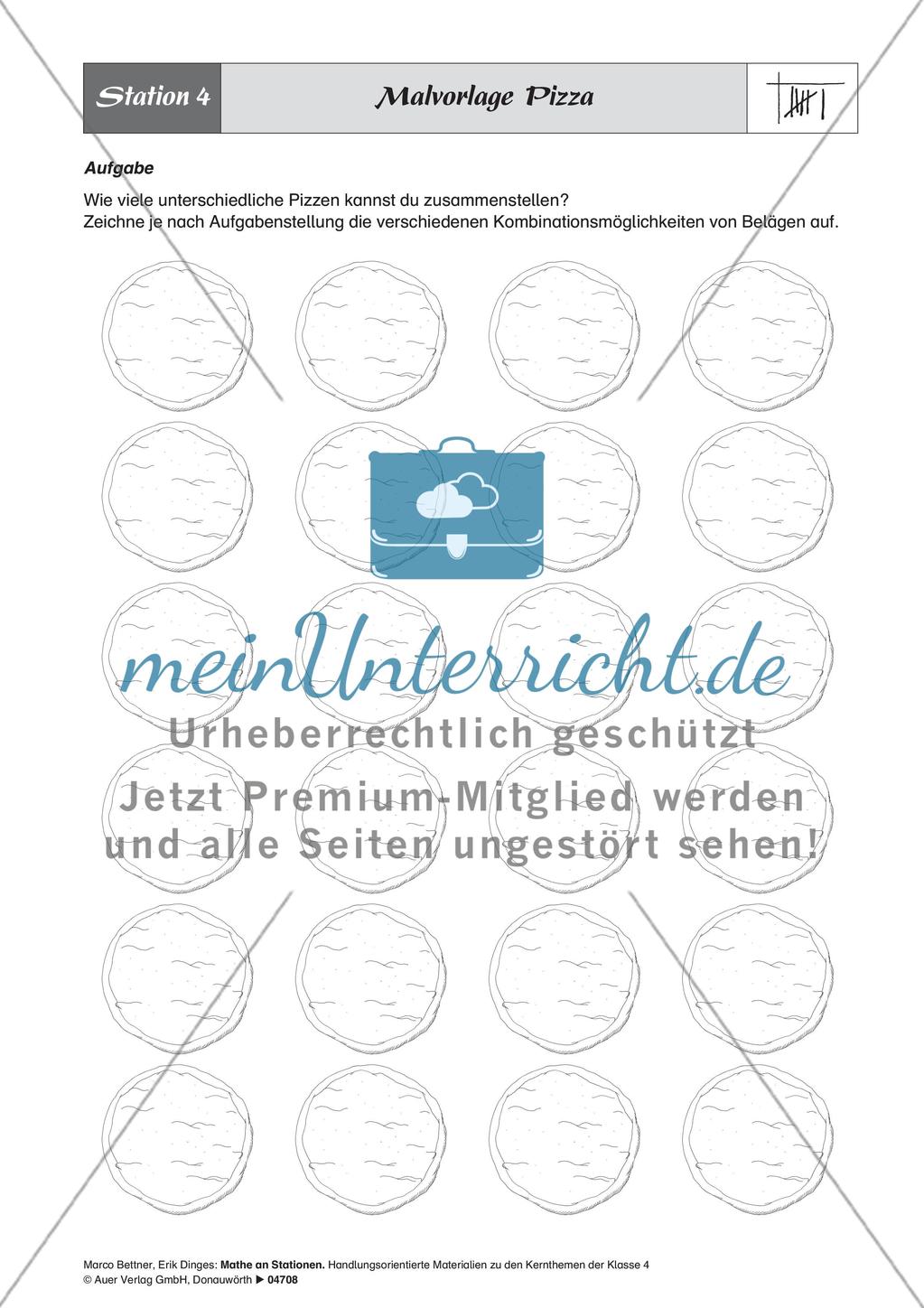 Stationlernen zum Thema Stochastik und Kombinatorik Preview 10
