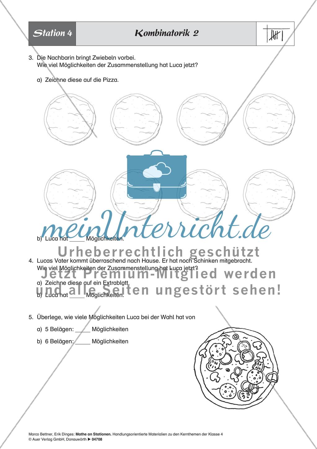 Stationlernen zum Thema Stochastik und Kombinatorik Preview 8