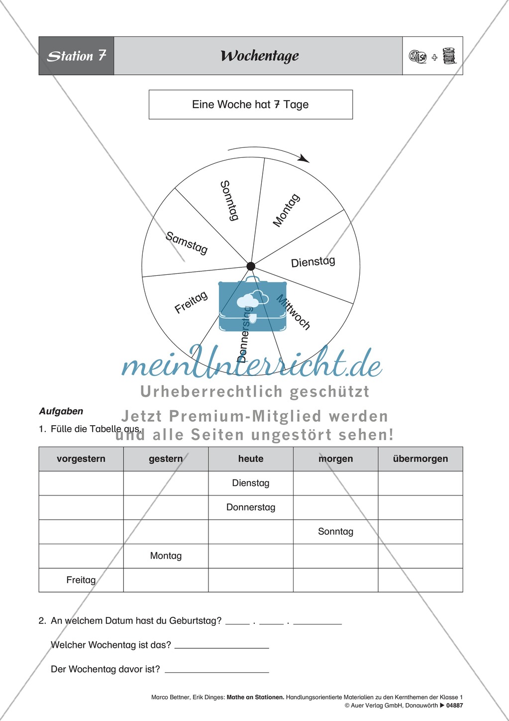 Stationenlernen mit kurzen Sachaufgaben Preview 7