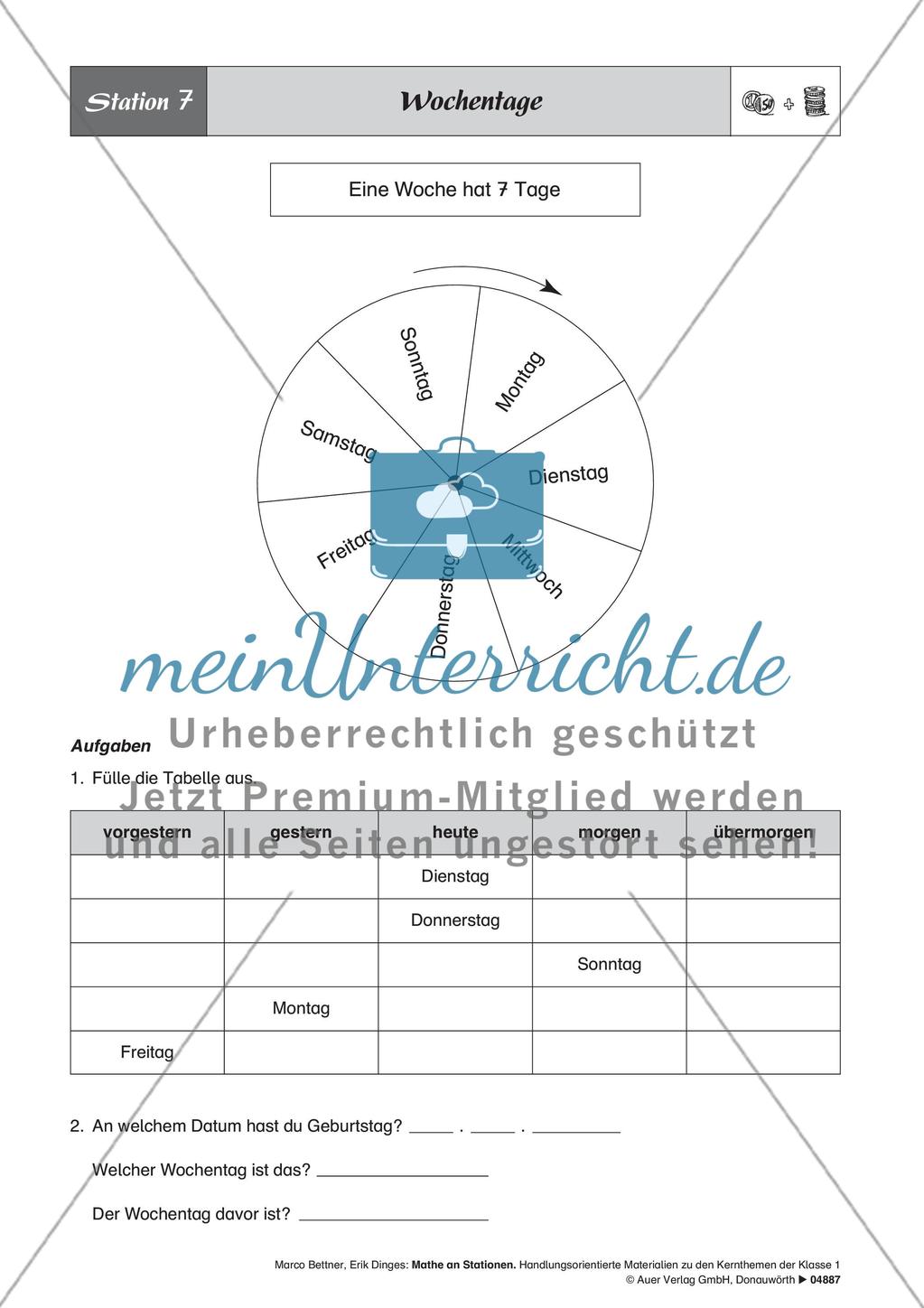 Stationenlernen mit kurzen Sachaufgaben Preview 7