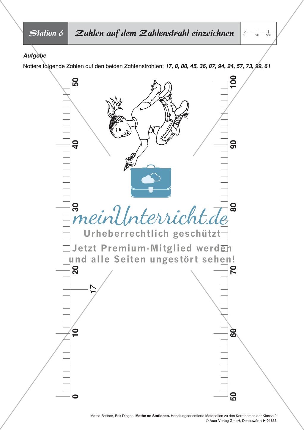 Stationenlernen zum Zahlenraum bis zu den Hundertern Preview 6