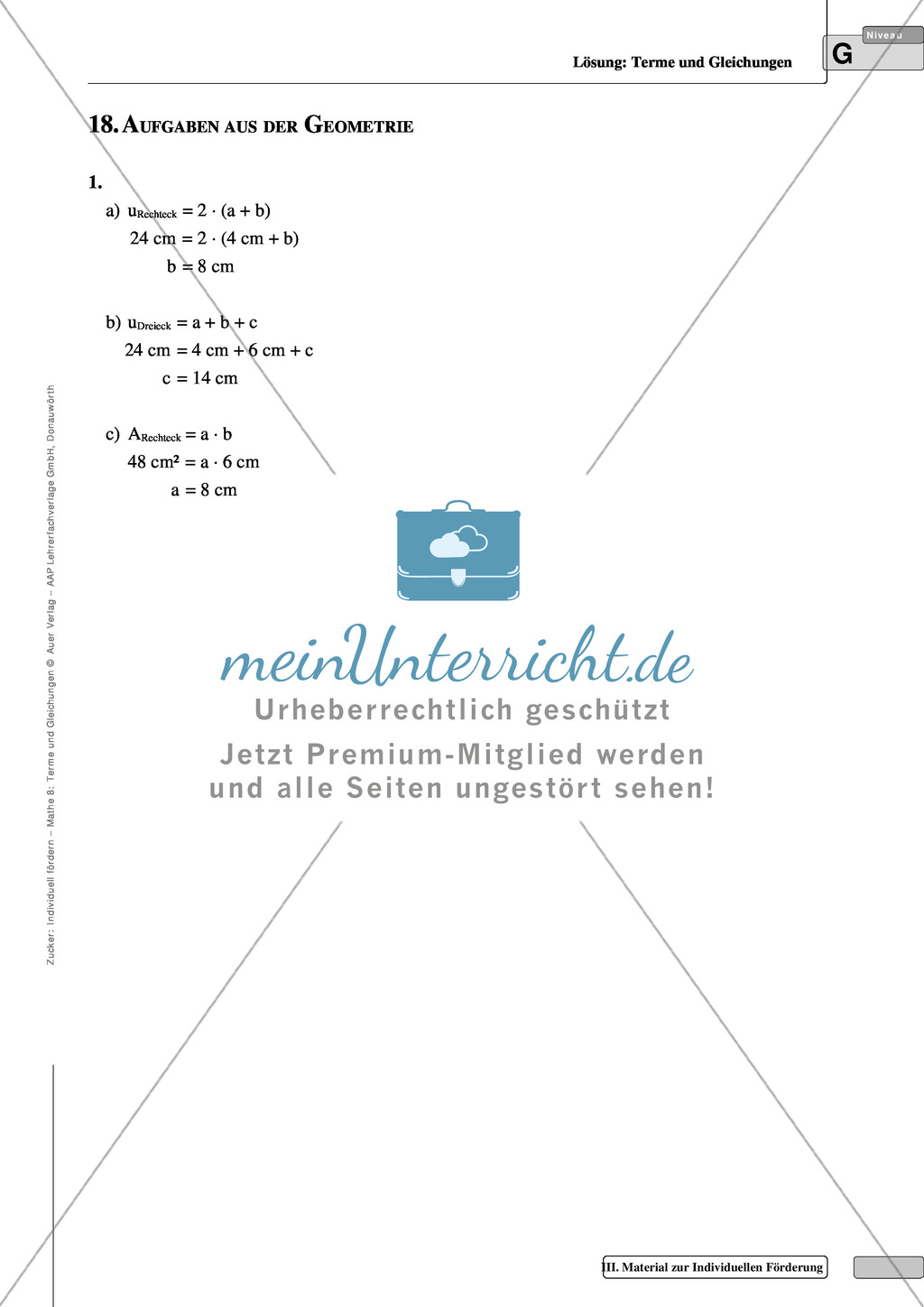 Kreative Aufgaben zur Gleichungen und Termen Preview 12
