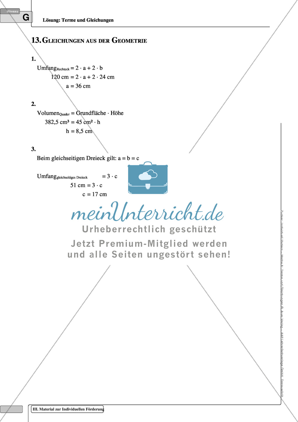 Kreative Aufgaben zur Gleichungen und Termen Preview 7