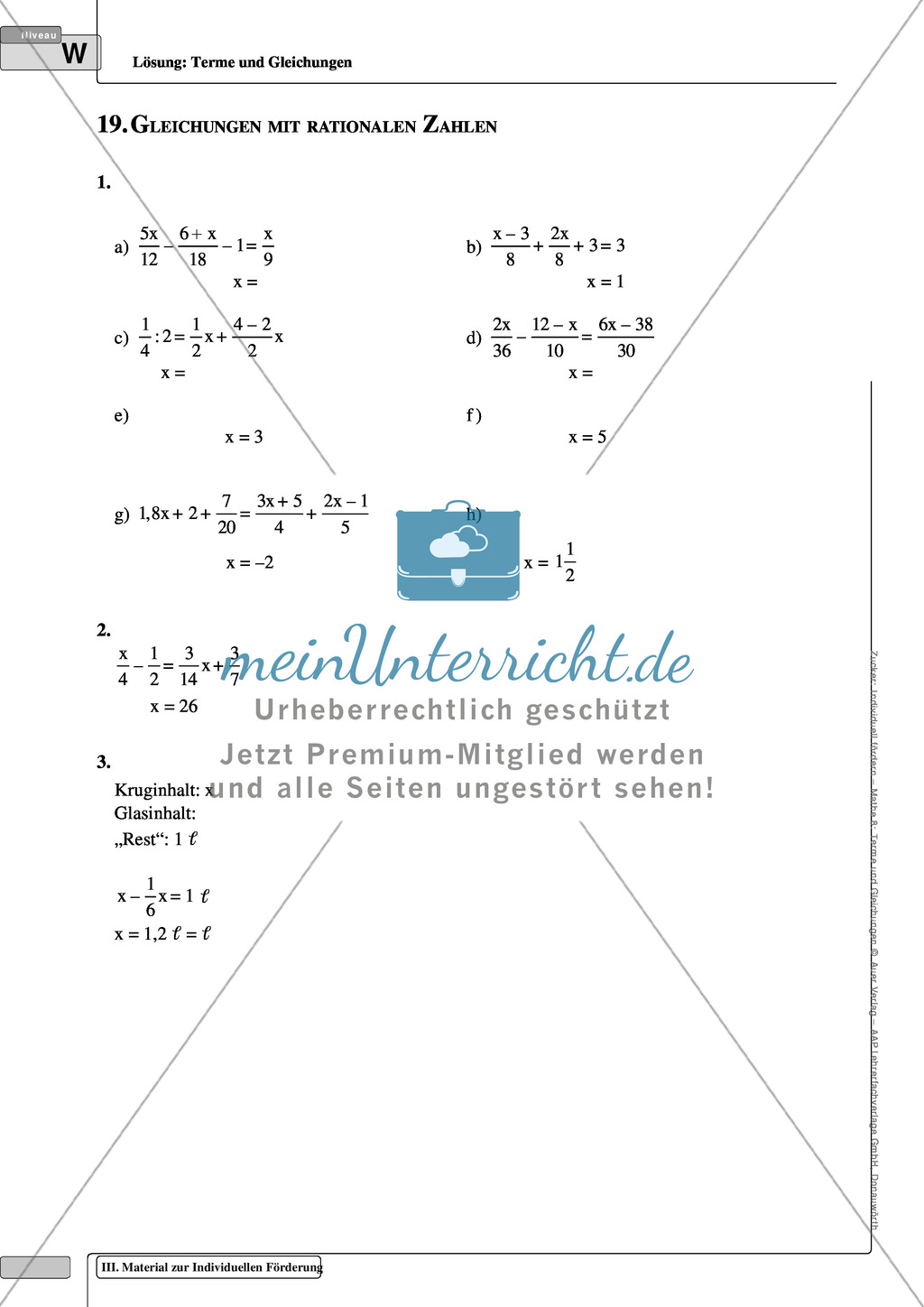 Gleichungen mit rationalen Zahlen Preview 2