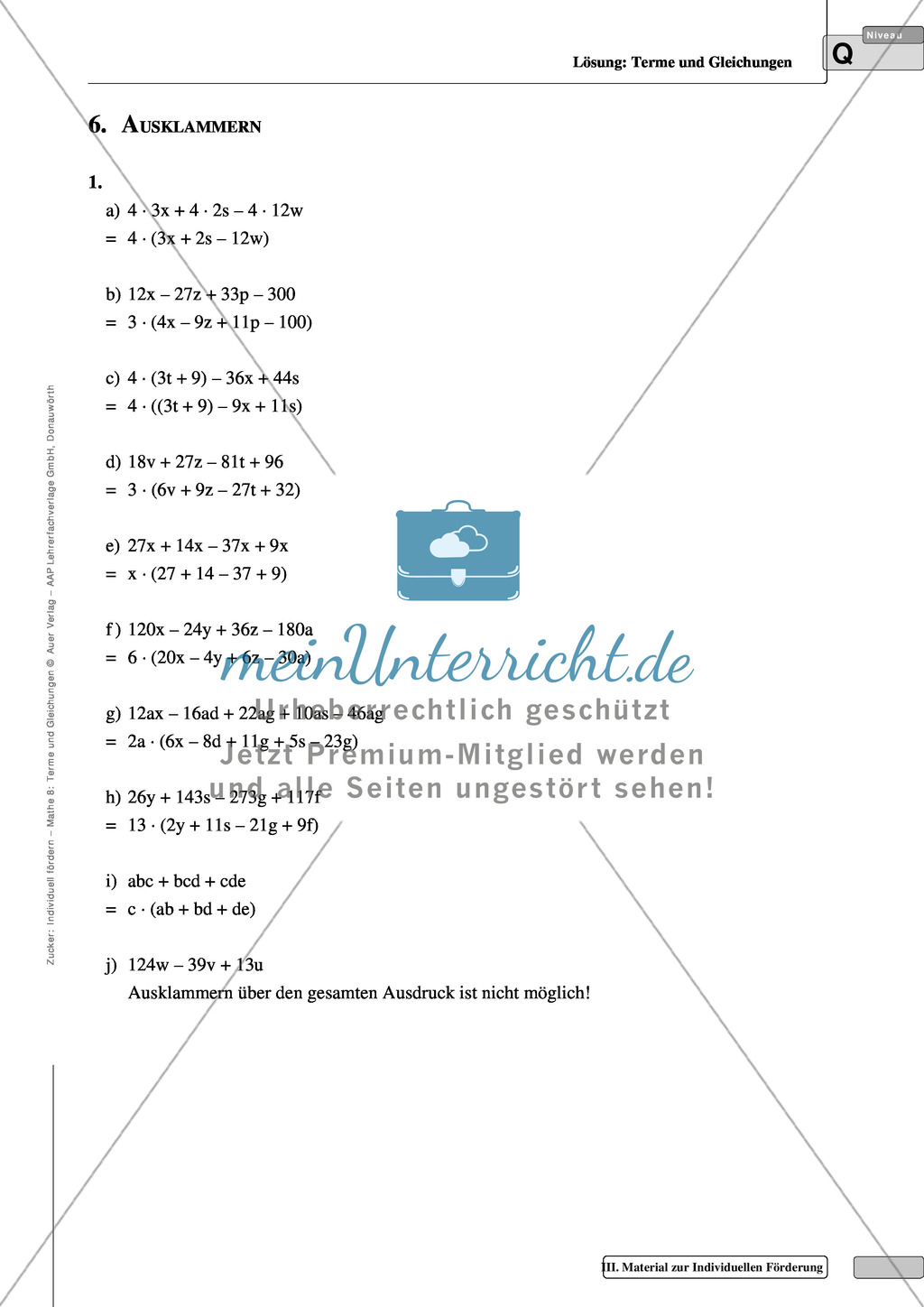 EInfache Aufgaben zum Rechnen mit Klammerausdrücken Preview 6