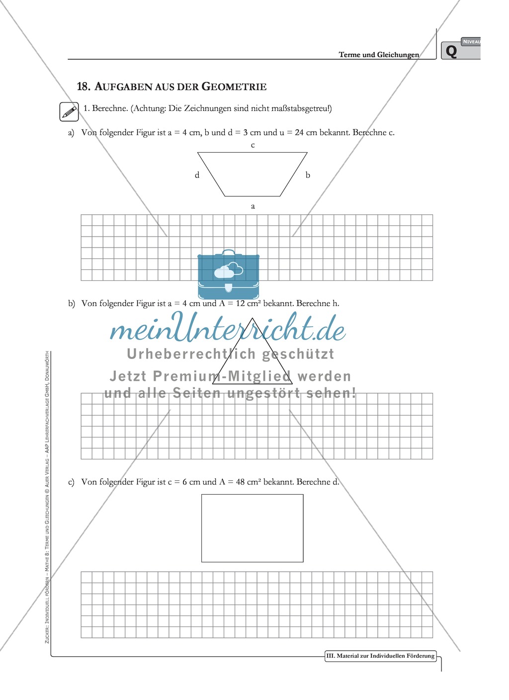 Gleichungen aus der Geometrie Preview 2