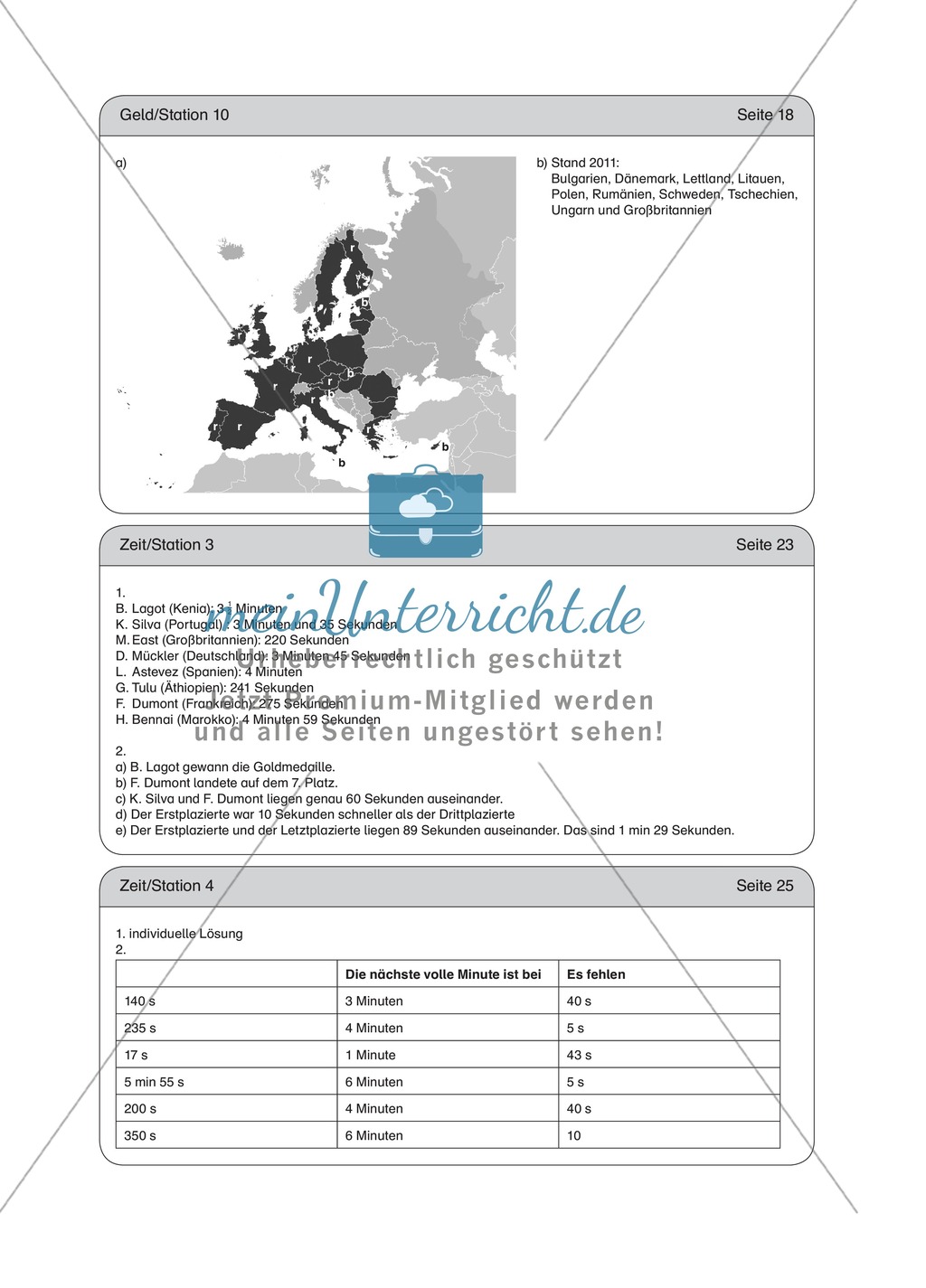 Stationenlernen zum Thema Geld, Rechnen mit Geldscheinen und Münzen Preview 14