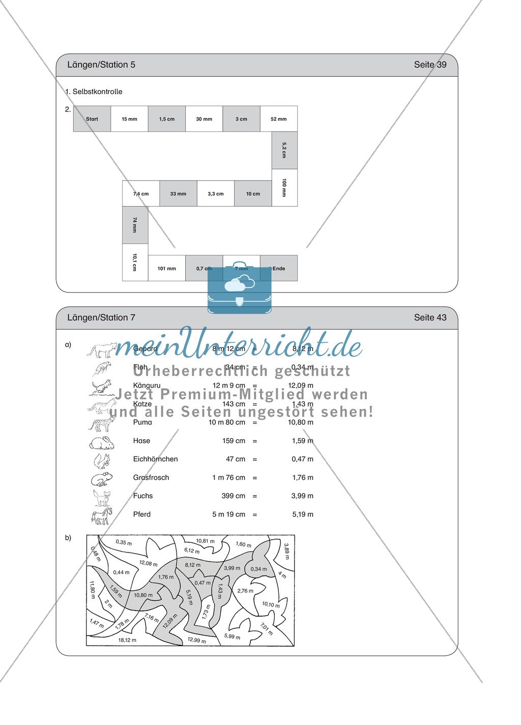 Stationenlernen zum Thema Längen Preview 15