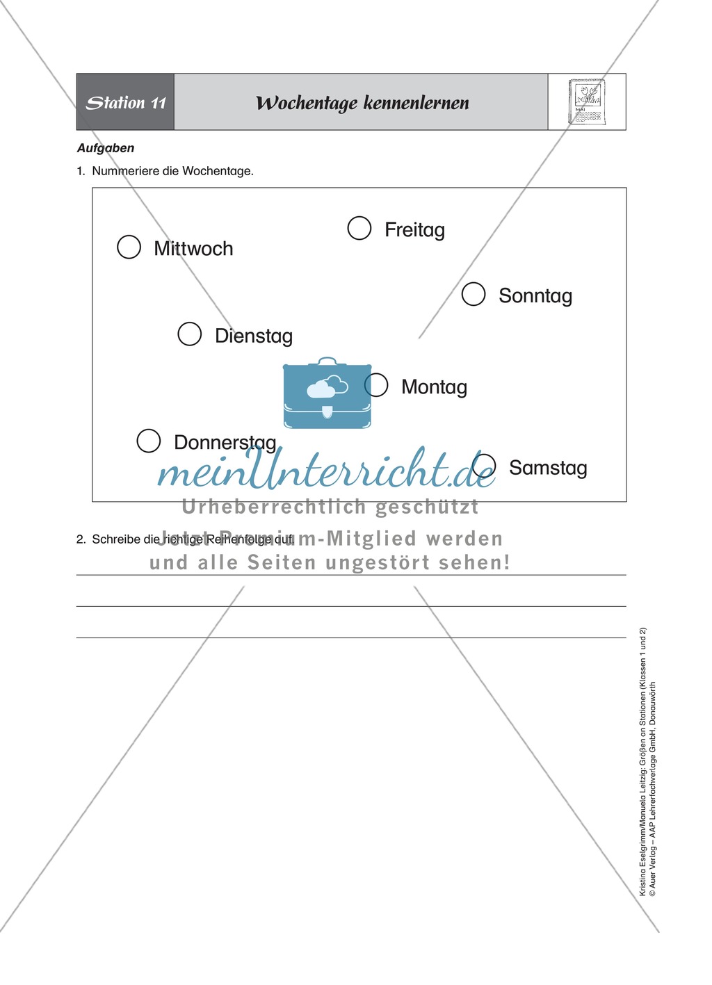 Stationenlernen zum Themenfeld Kalender und Zeit Preview 11