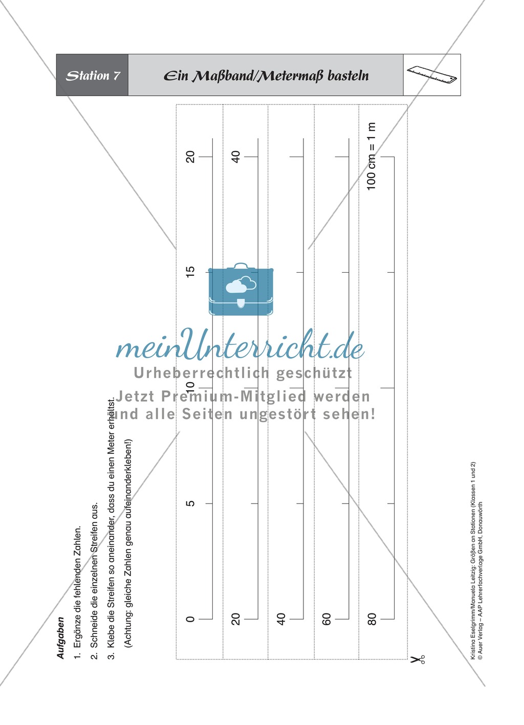 Maßband selber basteln und Längen messen Preview 1