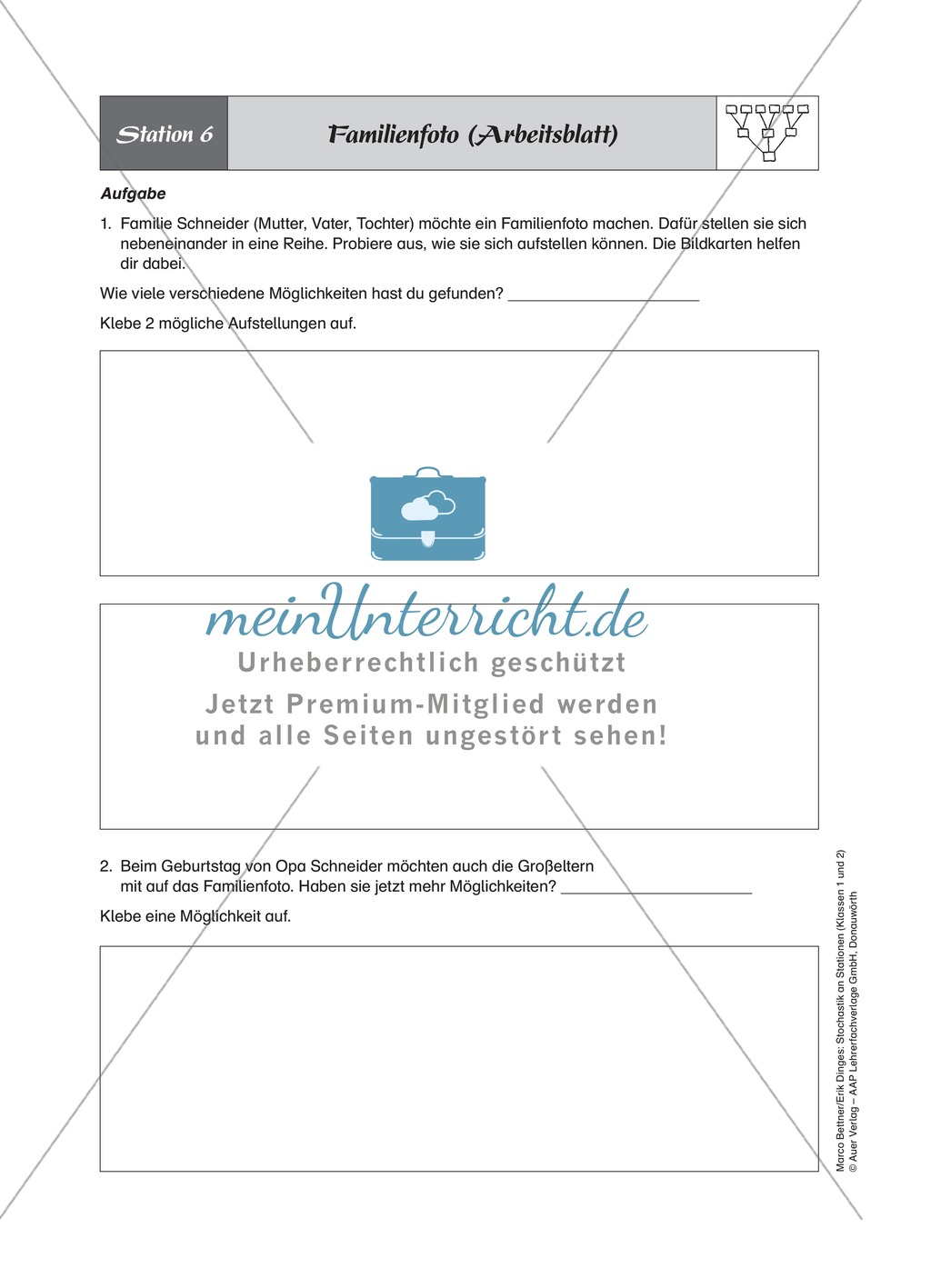 Kombinatorik an Stationen lernen Preview 8