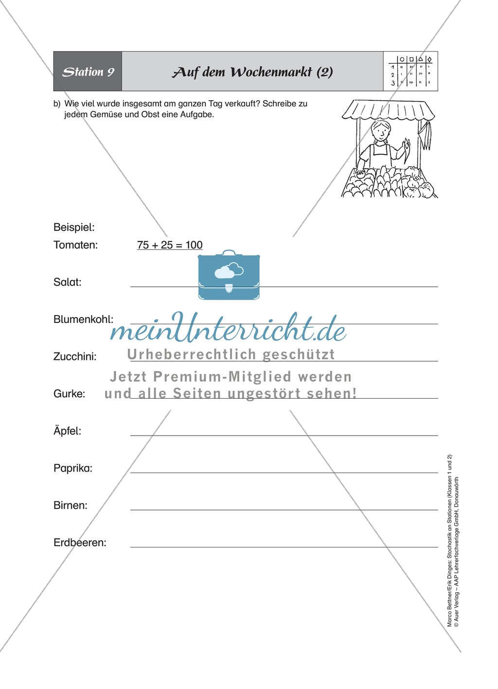 Stationenlernen zur Einführung von Tabellen Preview 12