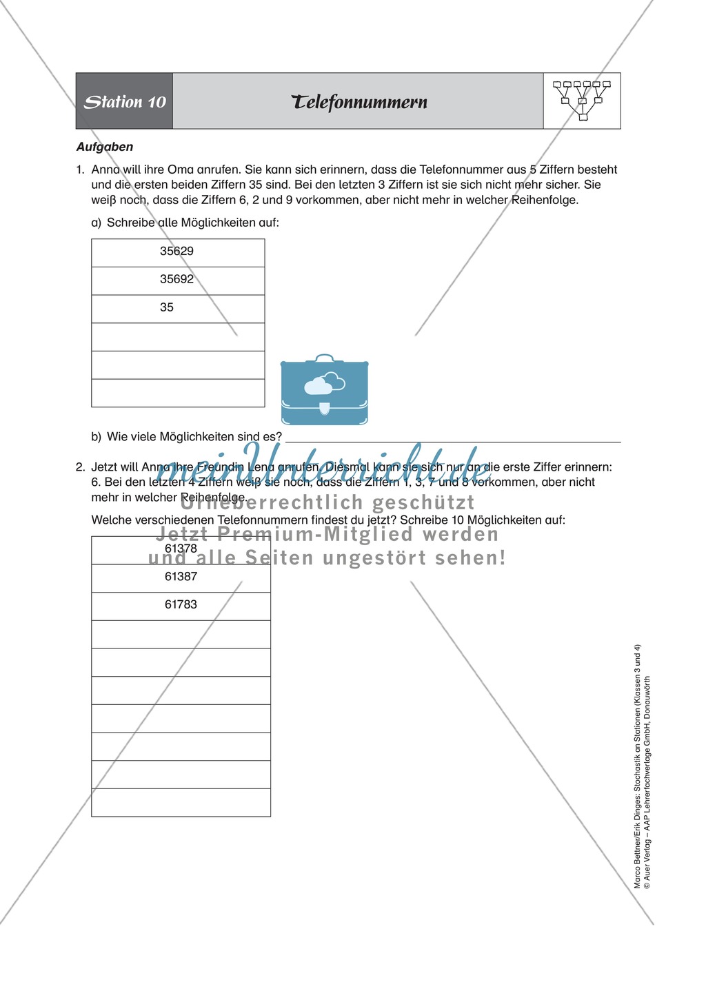 Stationenlernen zum Thema Kombinatorik Preview 13