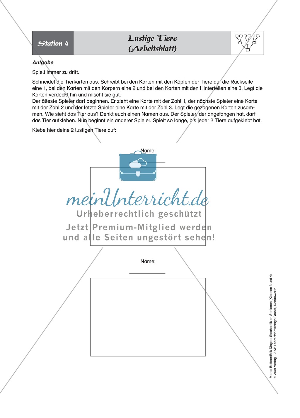 Stationenlernen zum Thema Kombinatorik Preview 5