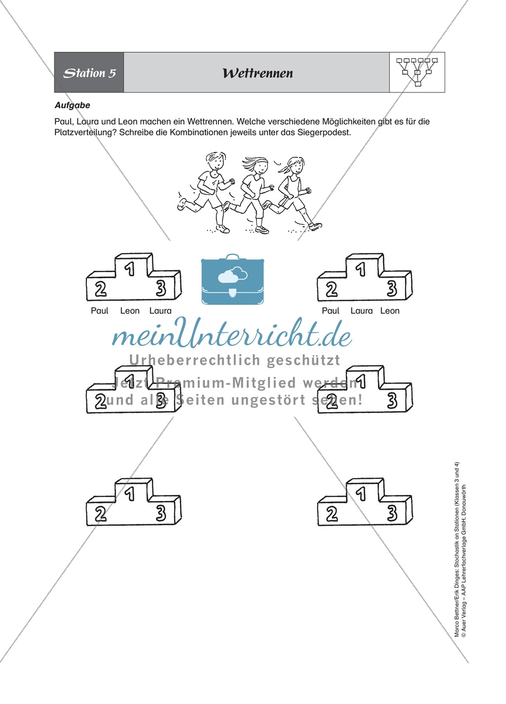 Stationenlernen zum Thema Kombinatorik Preview 7