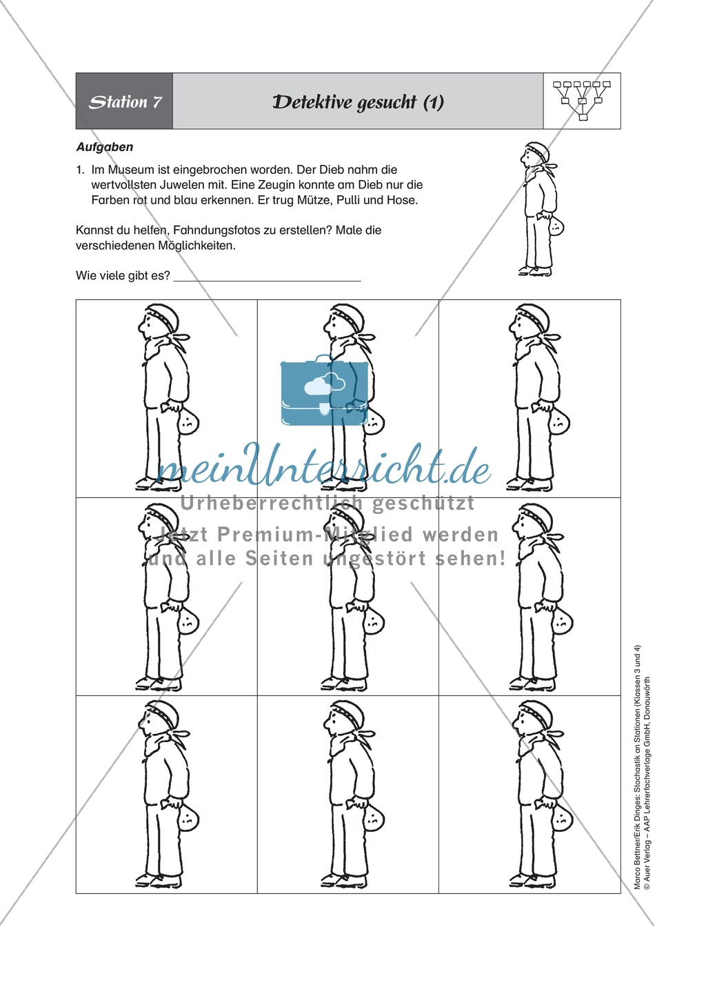 Stationenlernen zum Thema Kombinatorik Preview 9