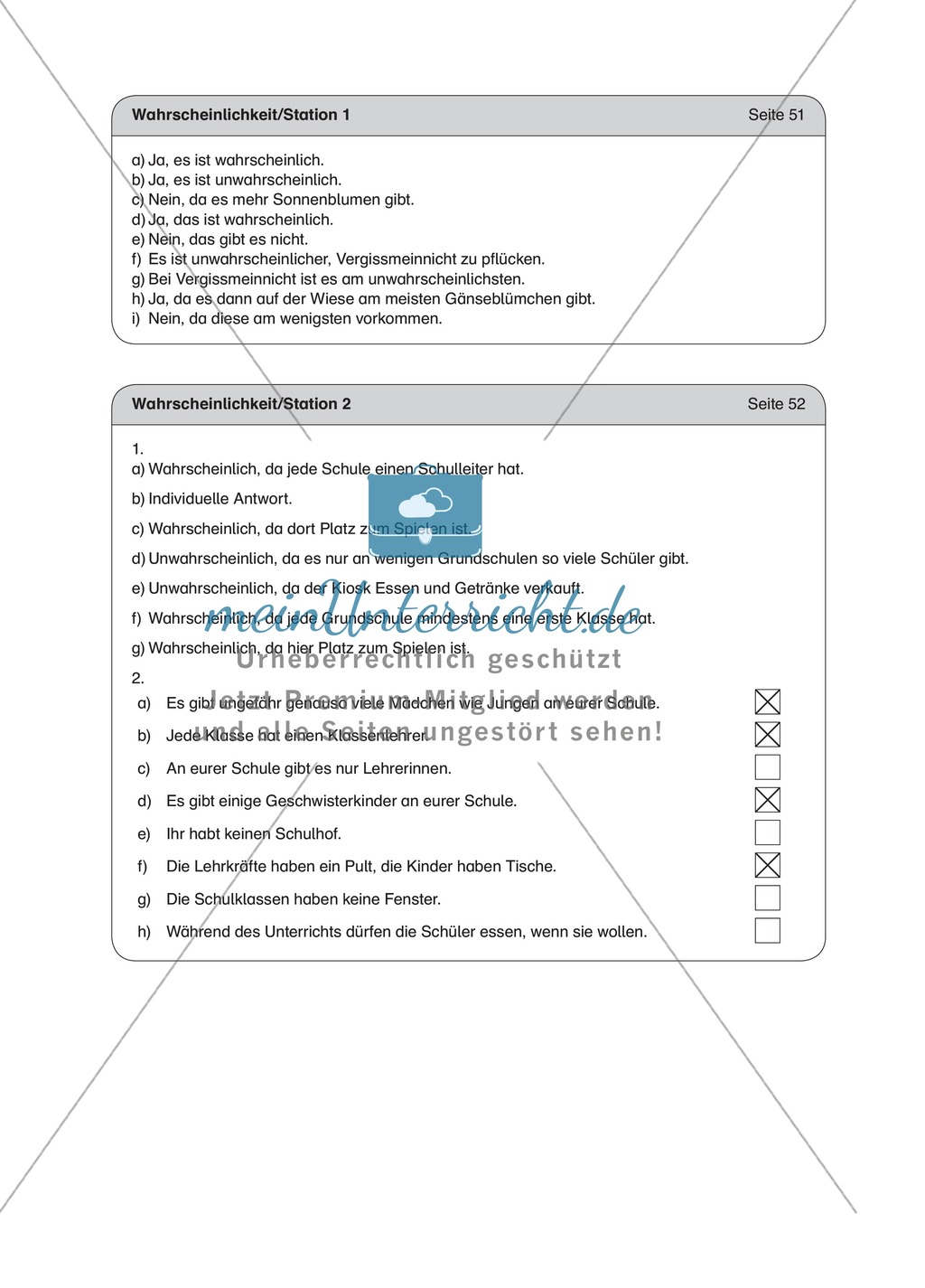 Stochastik an Stationen: Stationenlernen zum Thema Wahrscheinlichkeit Preview 14