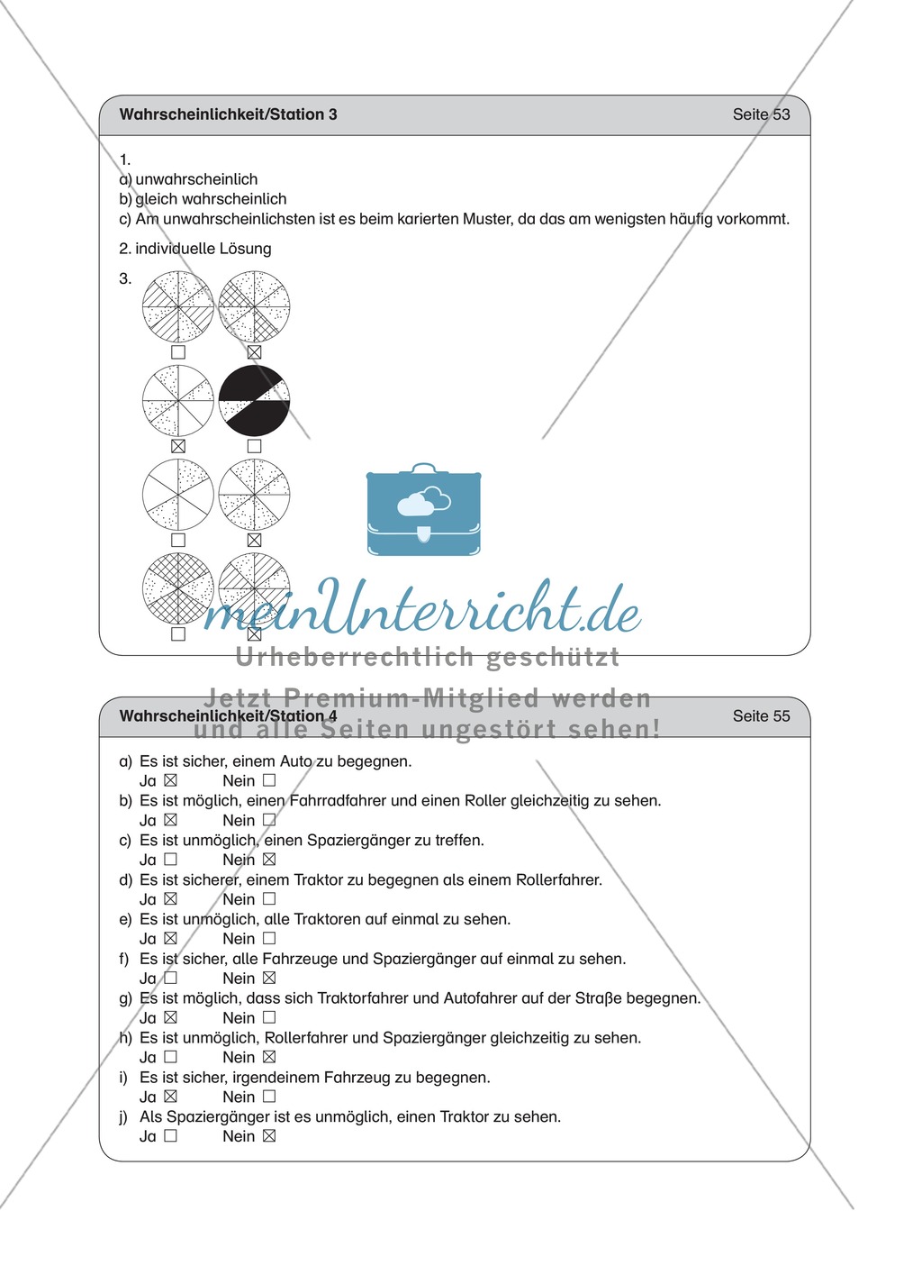 Stochastik an Stationen: Stationenlernen zum Thema Wahrscheinlichkeit Preview 15