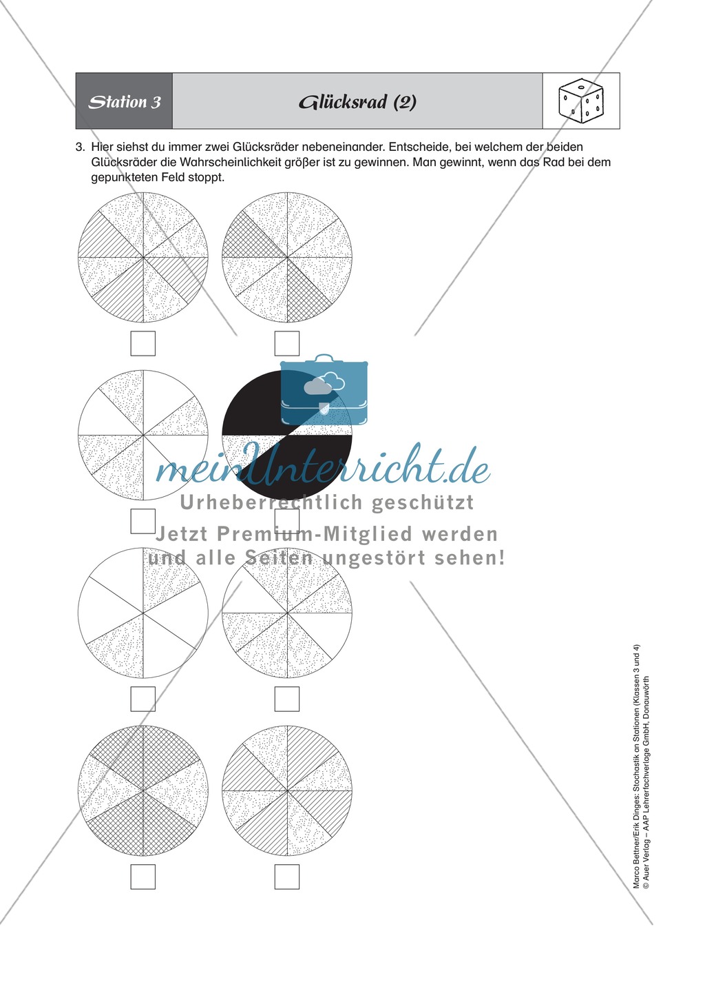 Stochastik an Stationen: Stationenlernen zum Thema Wahrscheinlichkeit Preview 4