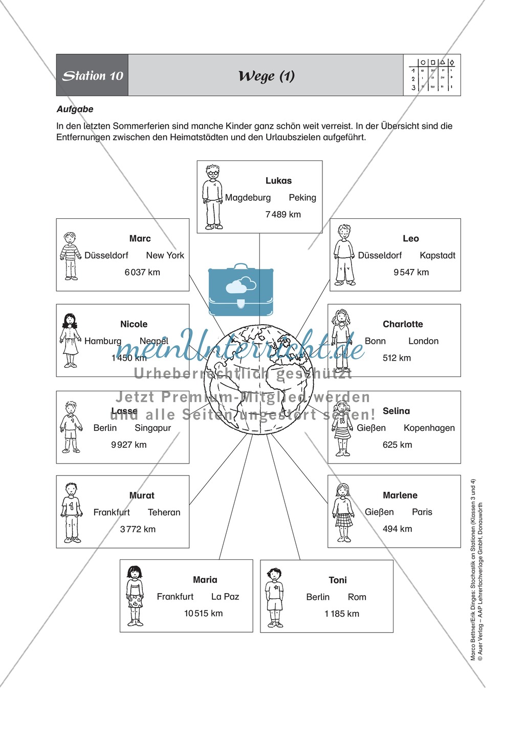 Stationenlernen zum Themenfeld Stochastik in Tabellen Preview 13