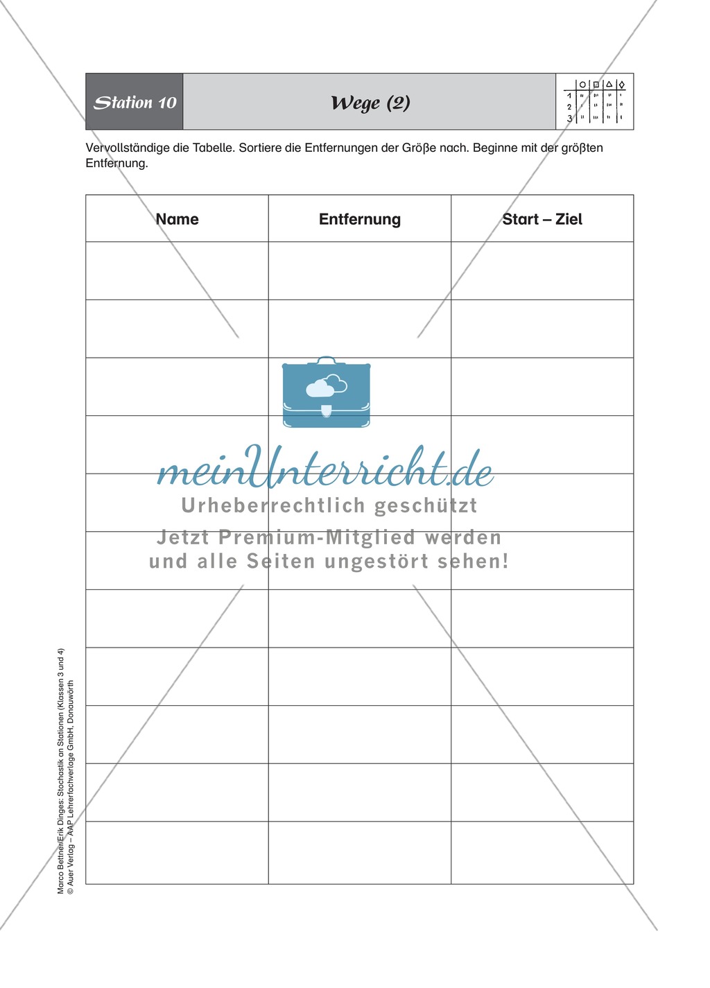 Stationenlernen zum Themenfeld Stochastik in Tabellen Preview 14
