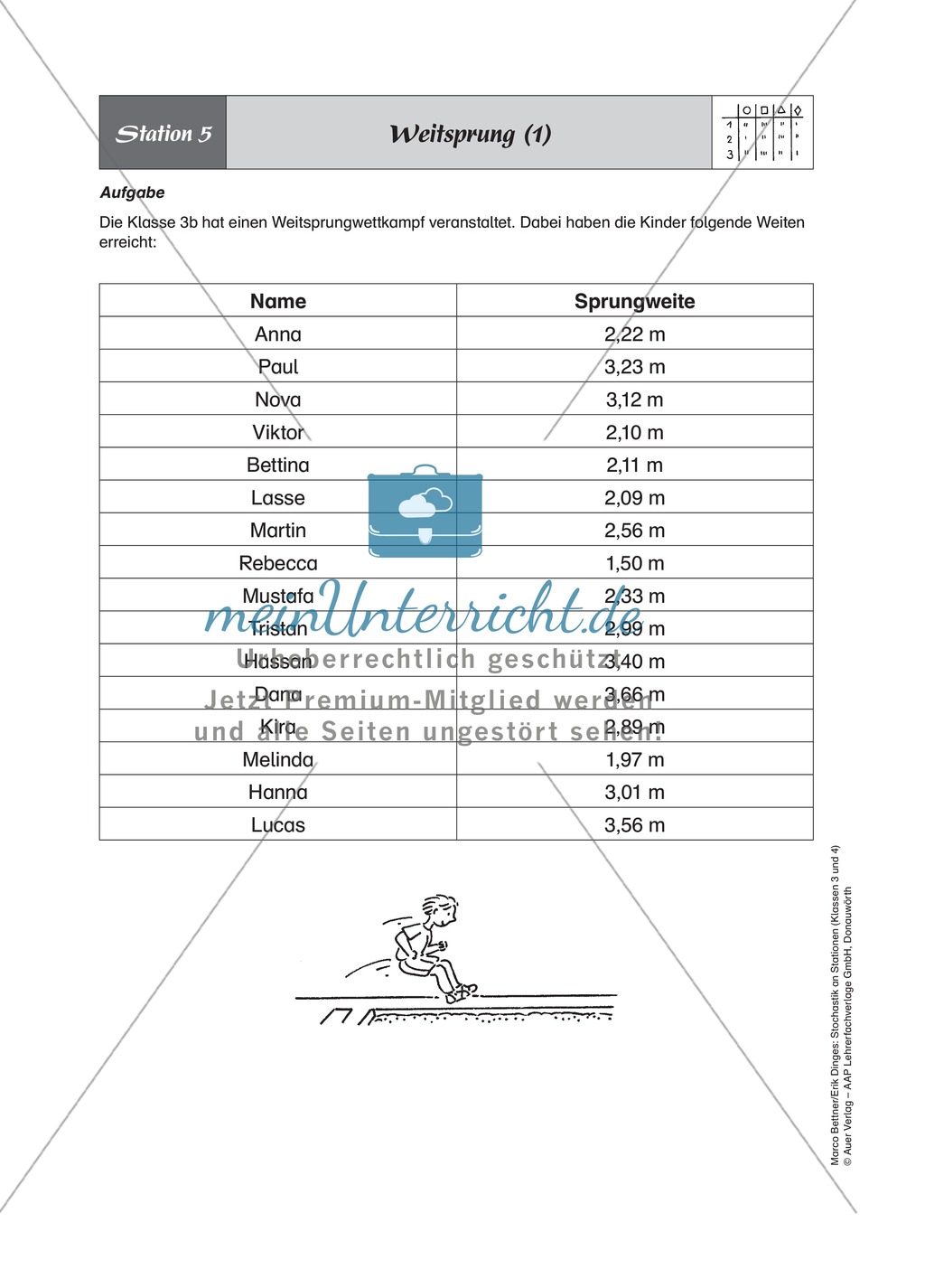 Stationenlernen zum Themenfeld Stochastik in Tabellen Preview 5