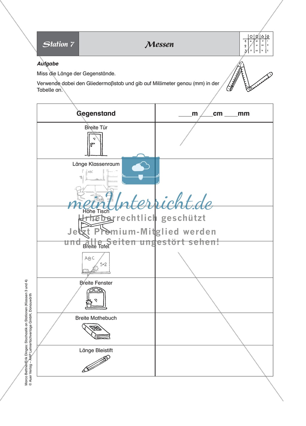 Stationenlernen zum Themenfeld Stochastik in Tabellen Preview 8