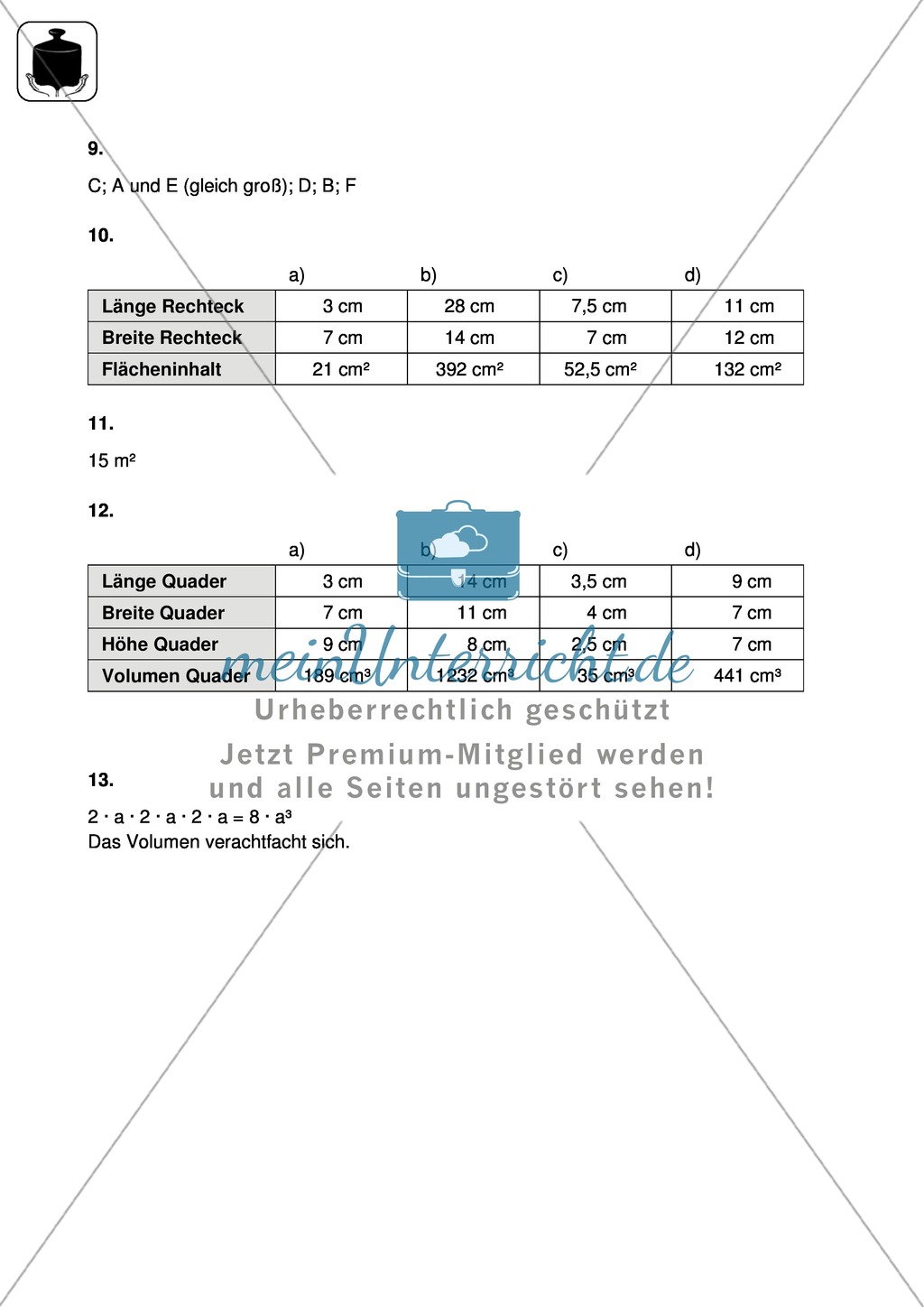 Klassenarbeit zum Themenfeld Maßeinheiten Preview 4