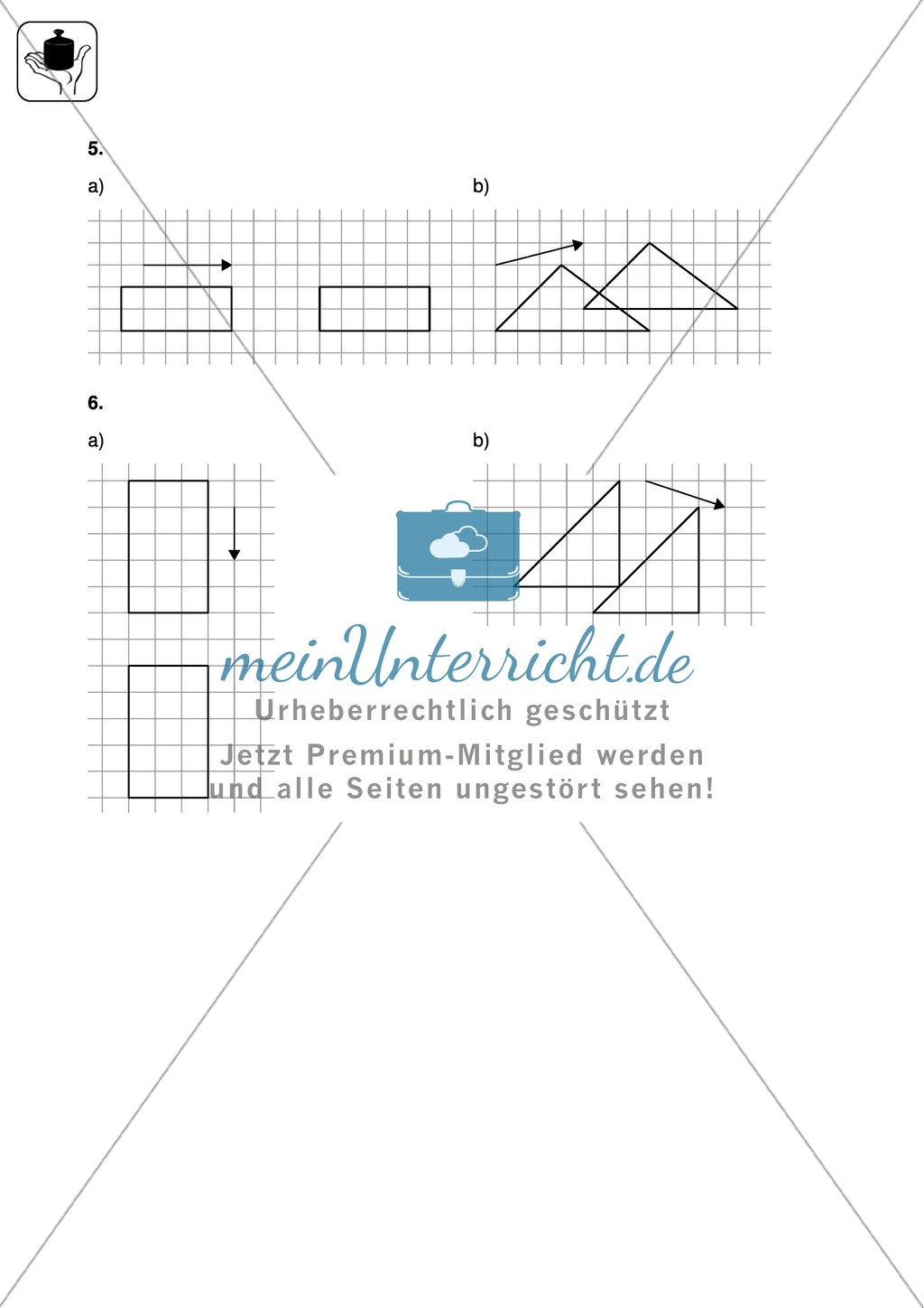Lernkontrolle zum Themenfeld Spiegeln und Verschieben Preview 4