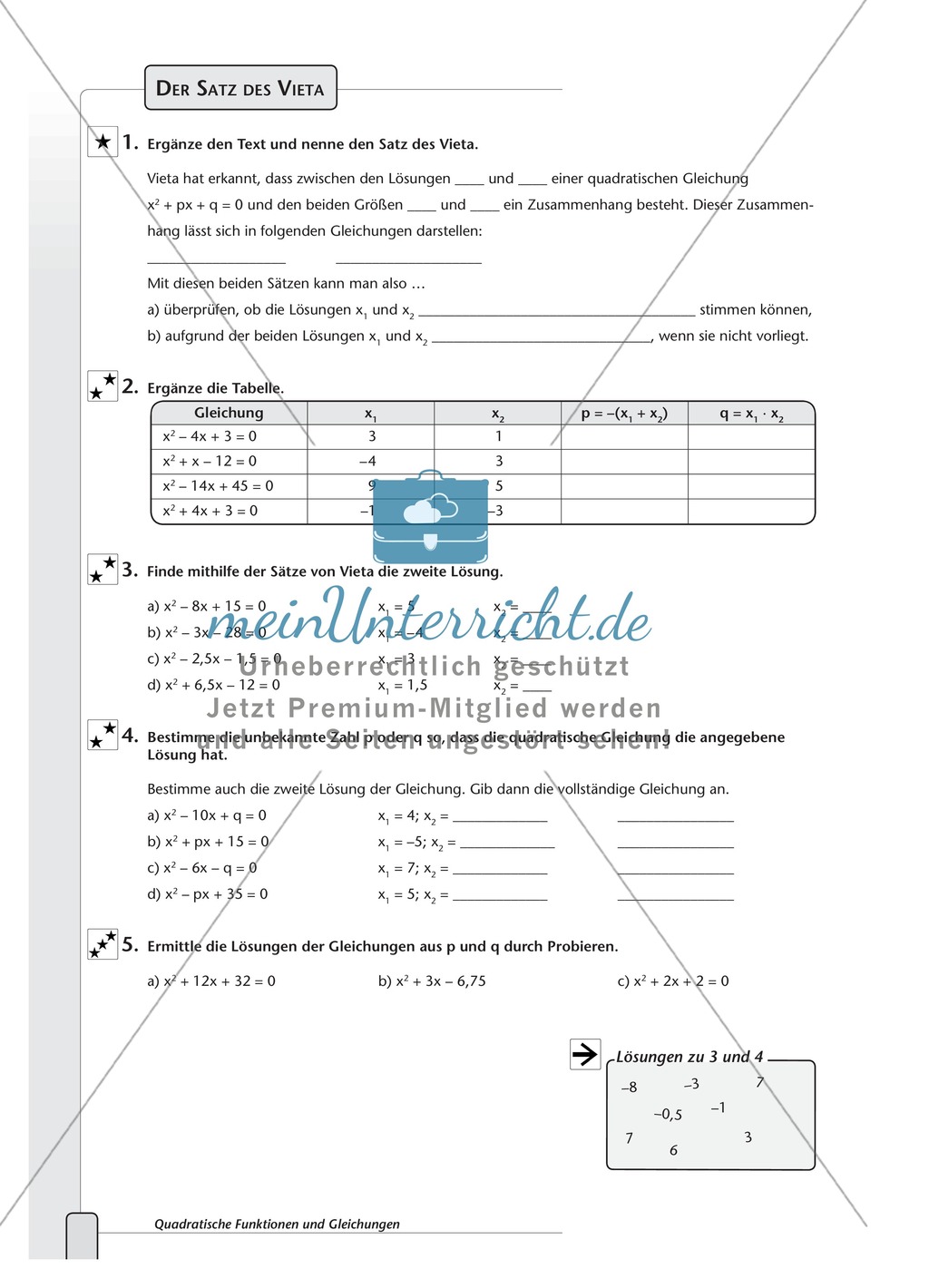 Der Satz des Vieta Preview 1