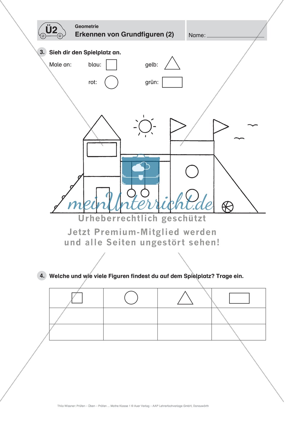 Basale geometrische Übungen mit Aufgaben zum Nachzeichnen Preview 6