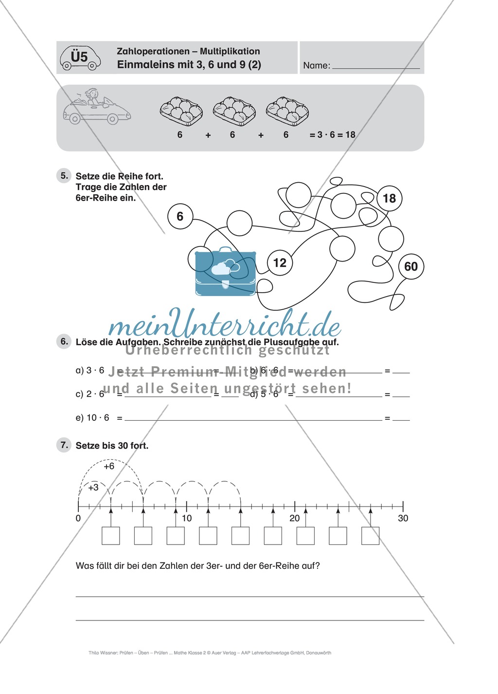 Mathe-Führerschein zu den Zahloperationen Multiplikation und Division Preview 12