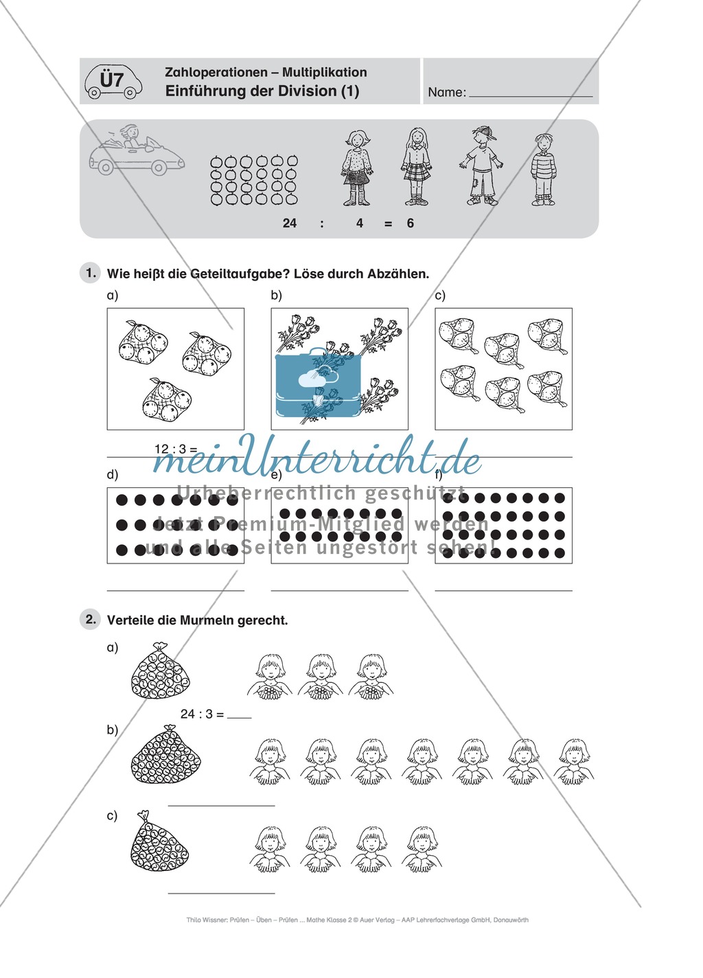 Mathe-Führerschein zu den Zahloperationen Multiplikation und Division Preview 15